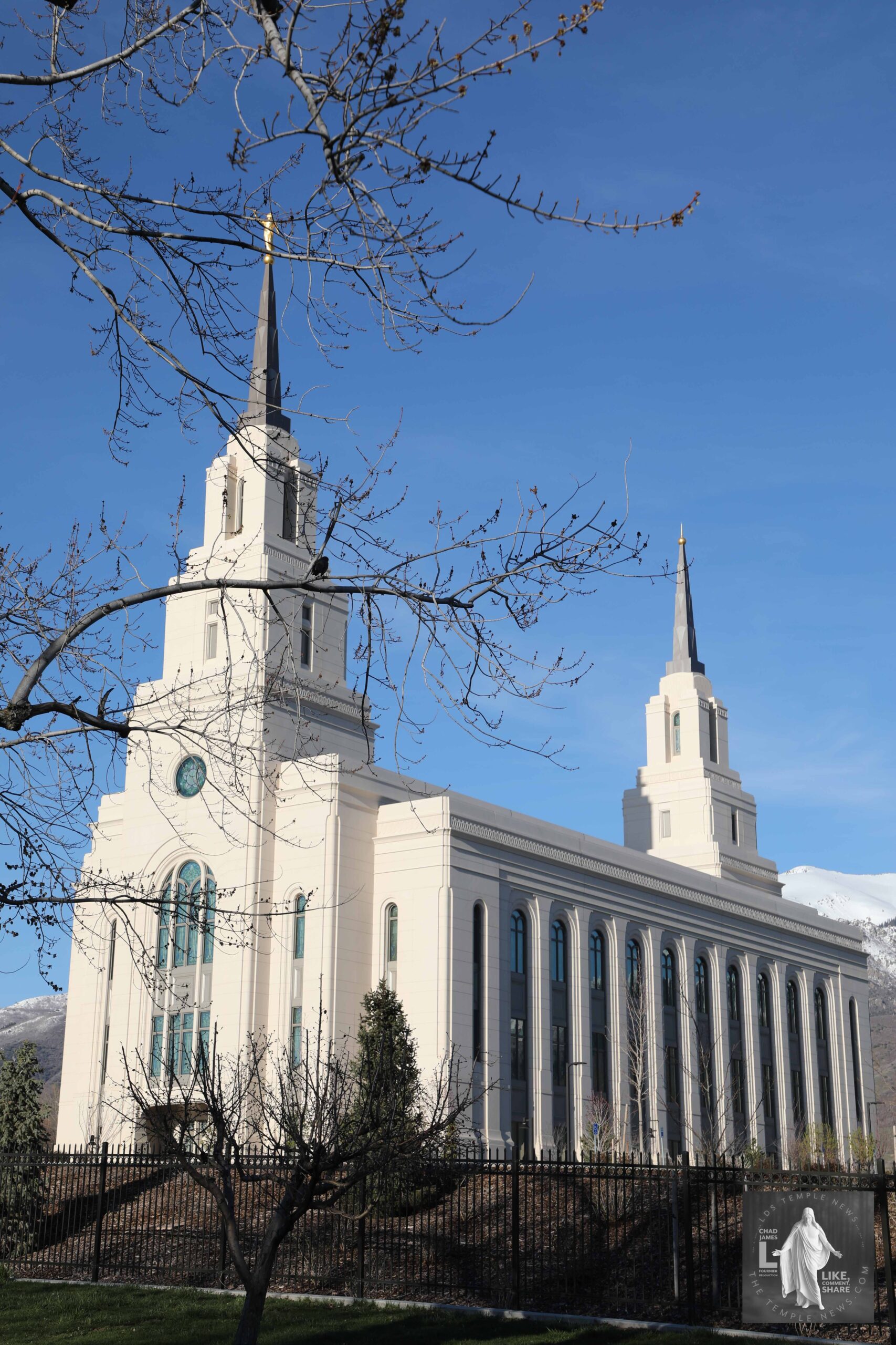 LDS Temple News Layton Temple Fading Sunset