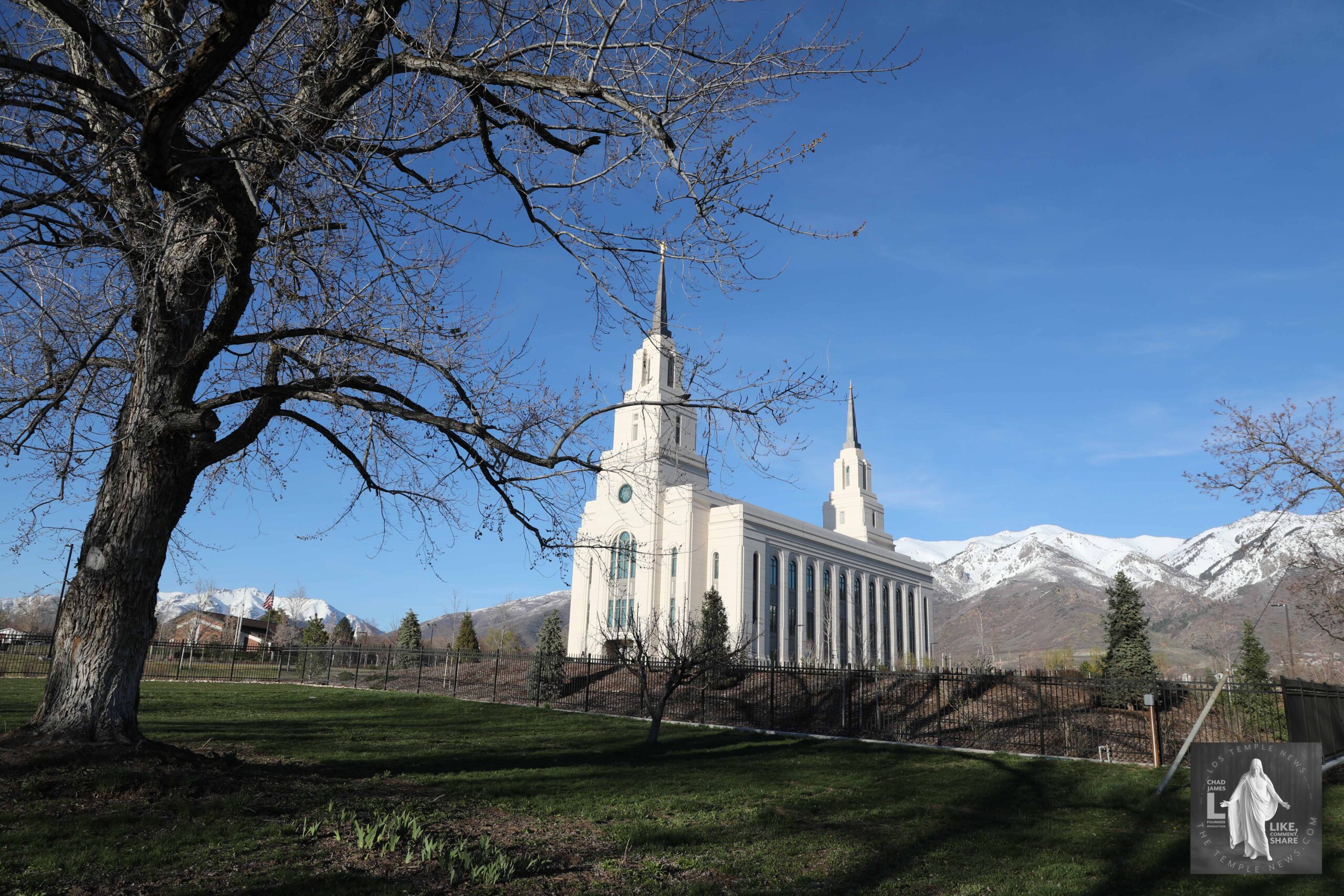 LDS Temple News Layton Temple Full Moon Sunset