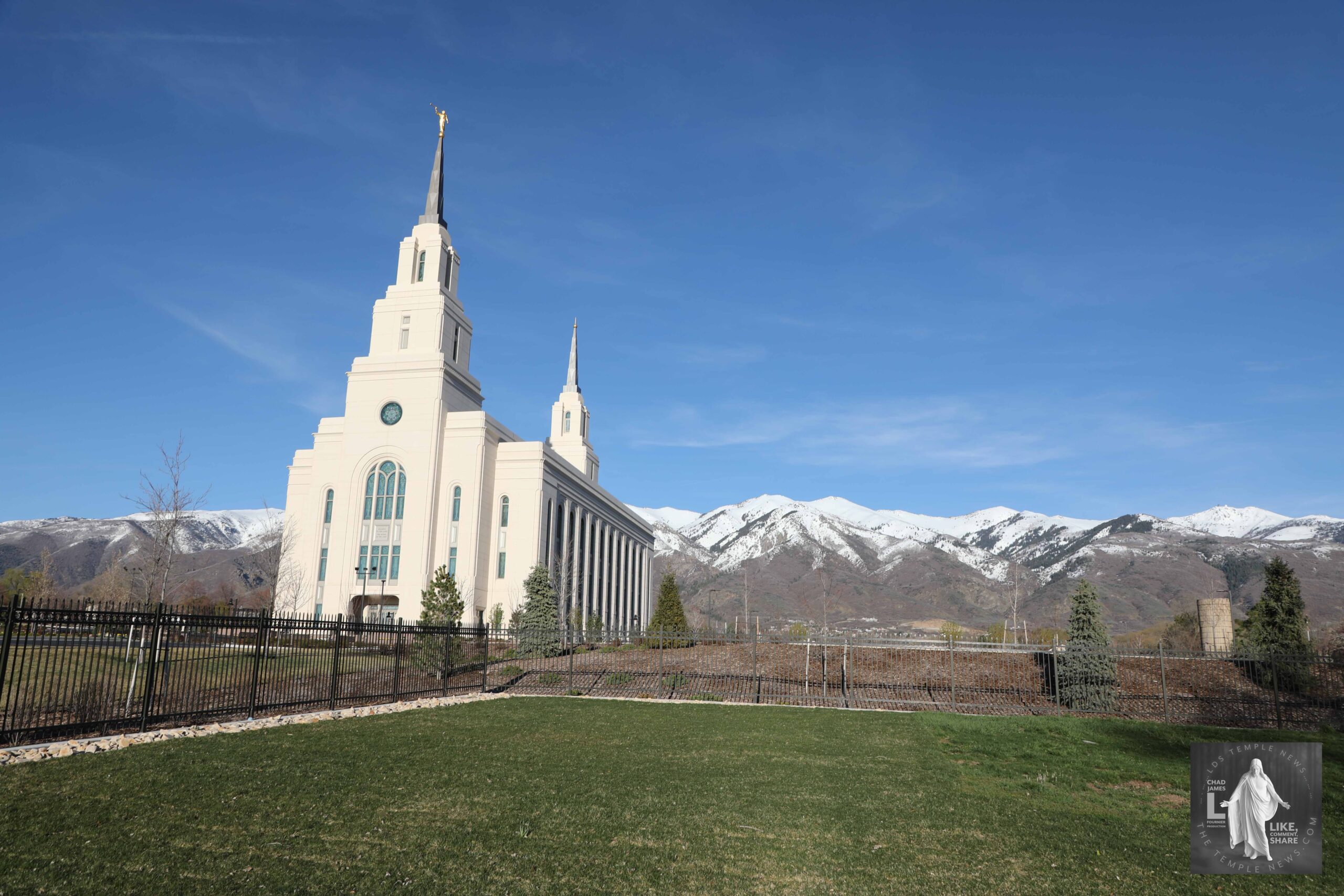 LDS Temple News Layton Temple Golden Sunset