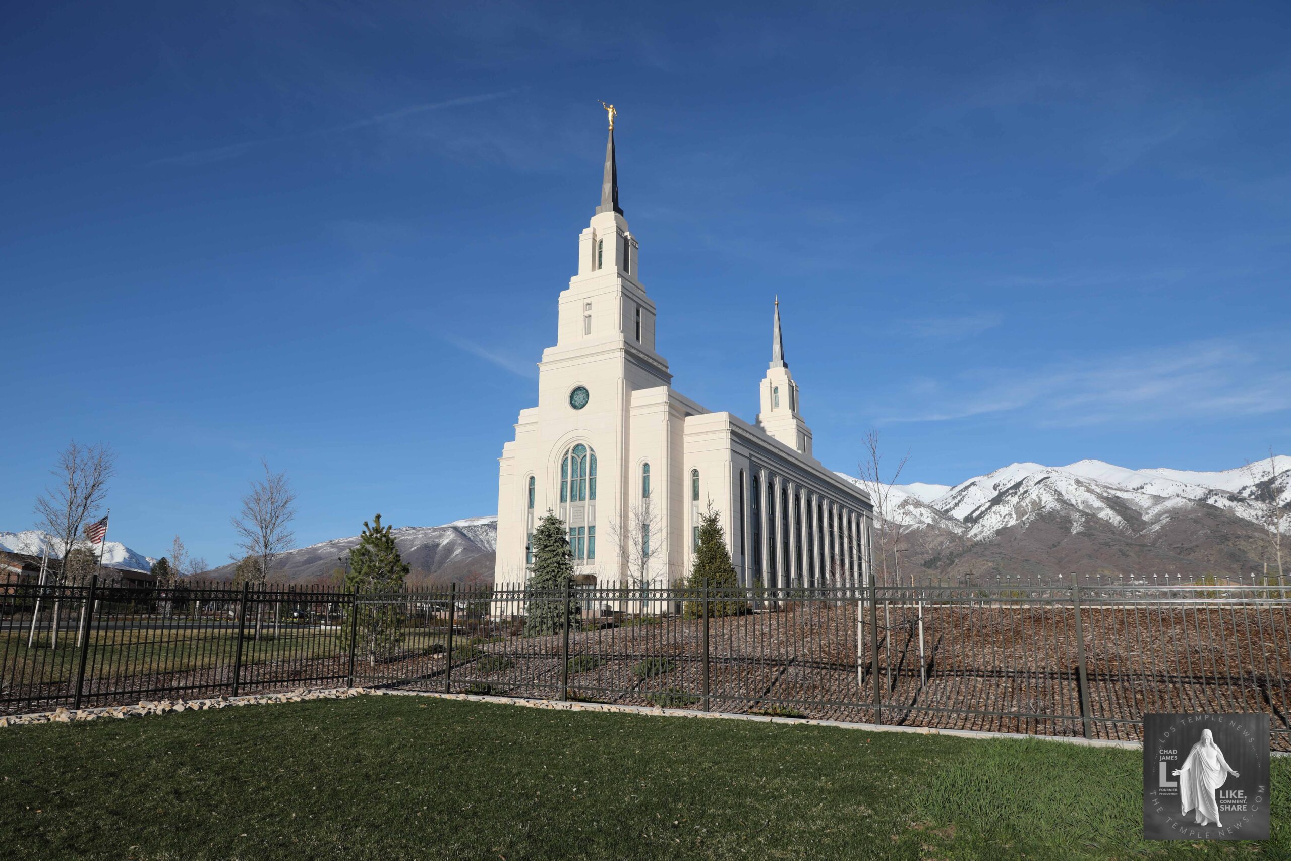 LDS Temple News Layton Temple Spring Tulips