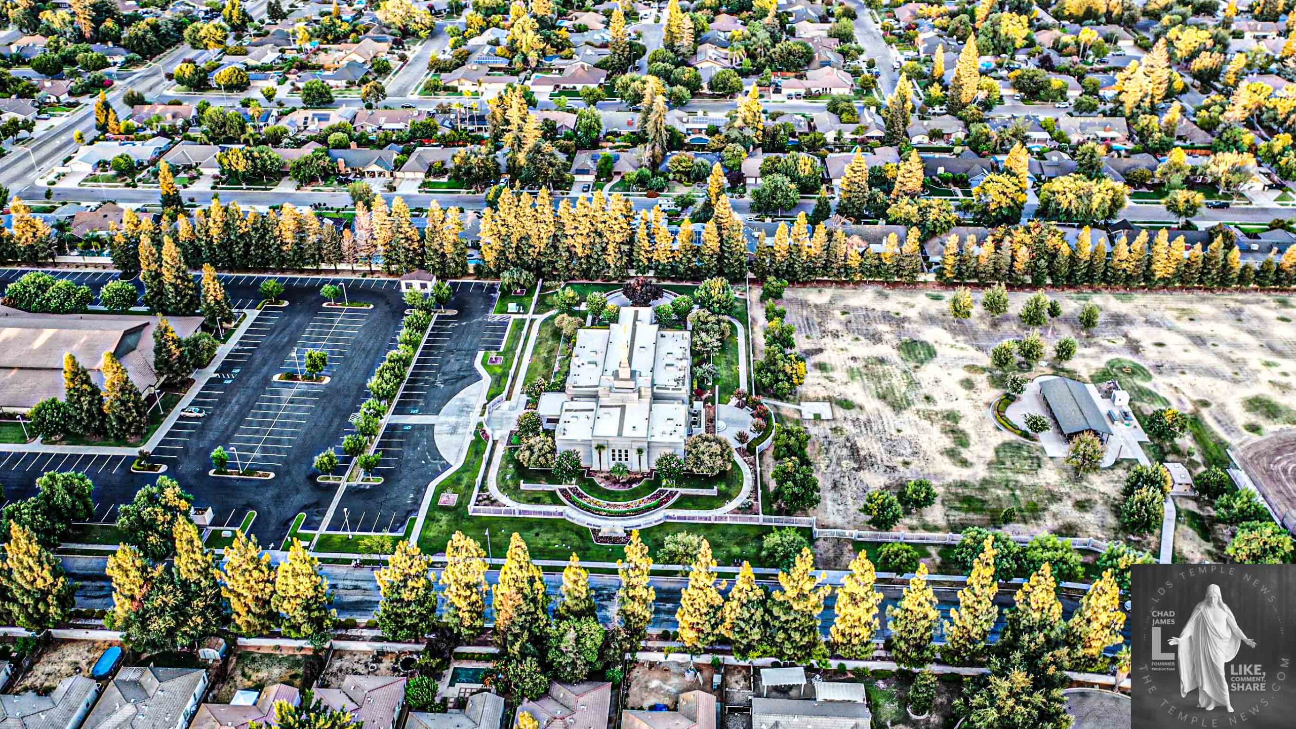 LDS Temple News Presents Fresno California Temple Photography