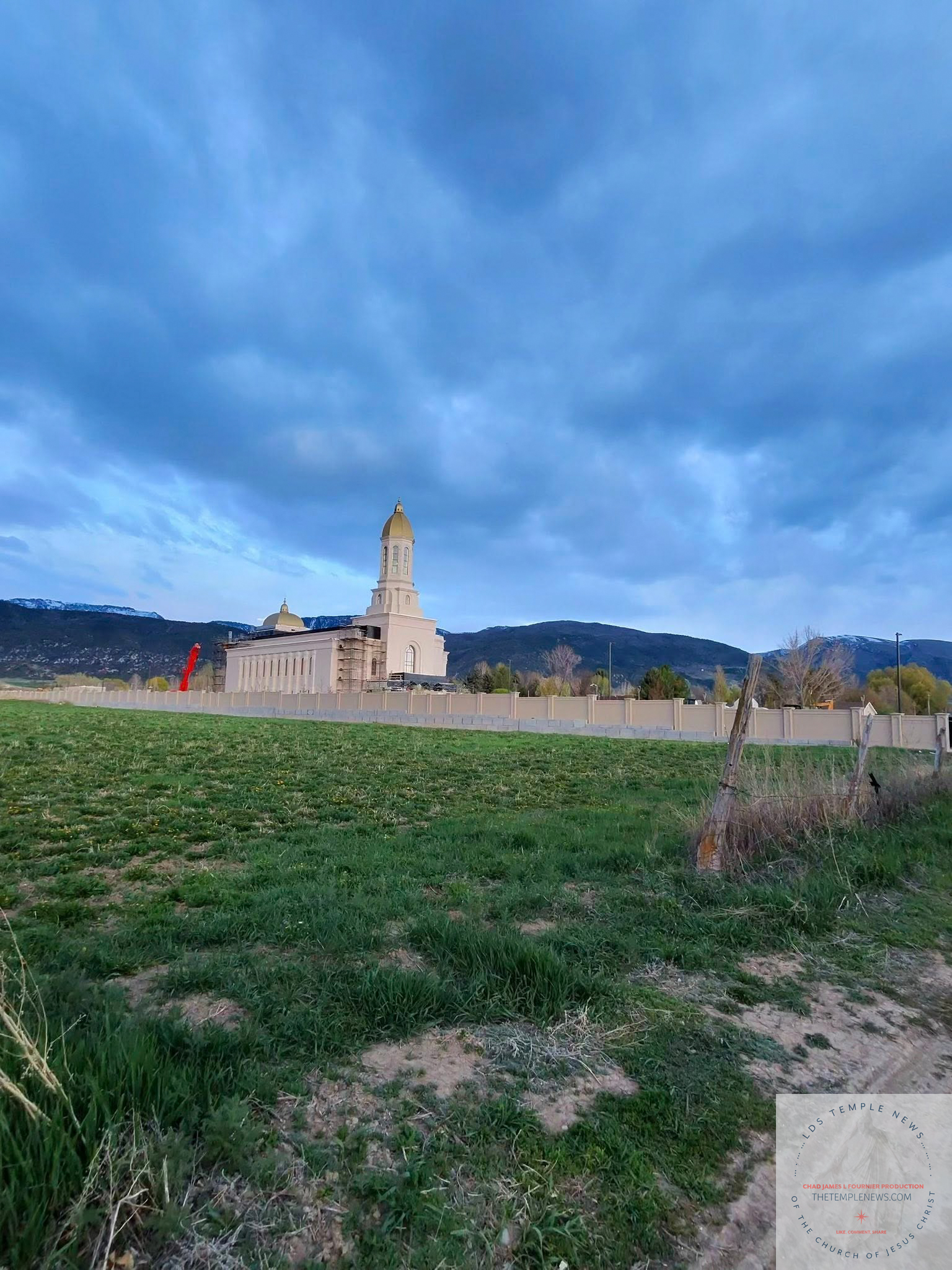 LDS Temple News Sweet is the Work Ephraim Utah temple Large Wall