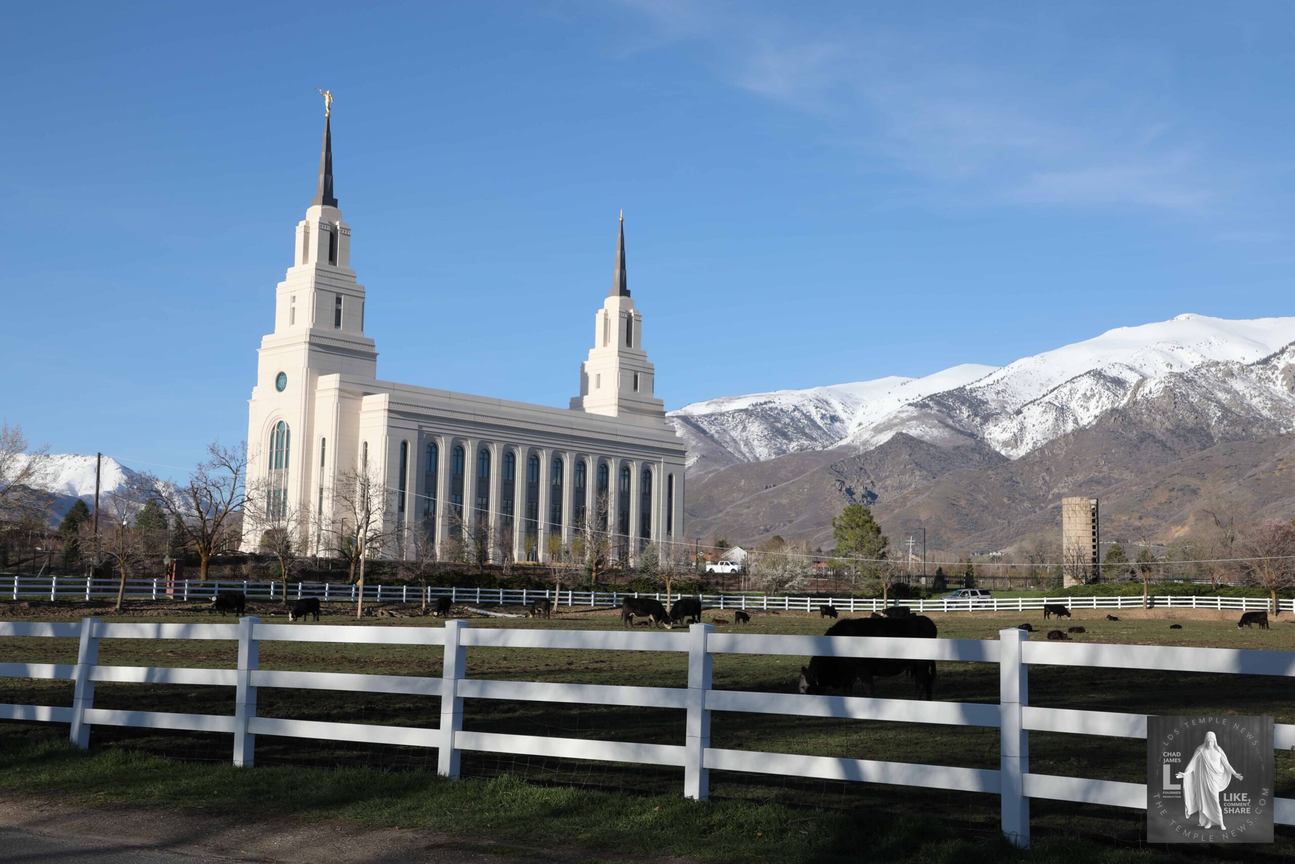 Layton Utah Temple Fountain LDS Art And Photography