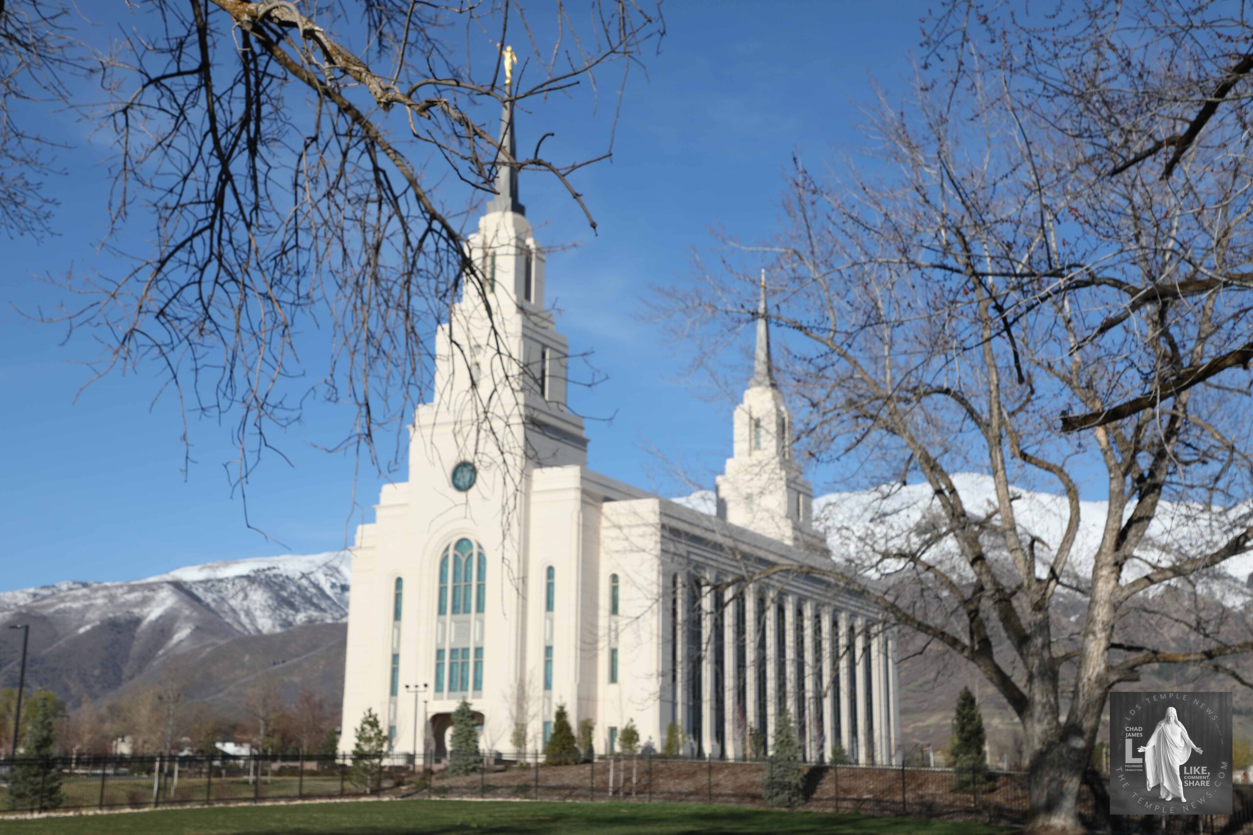 Layton Utah Temple Fountain LDS Art & Photography