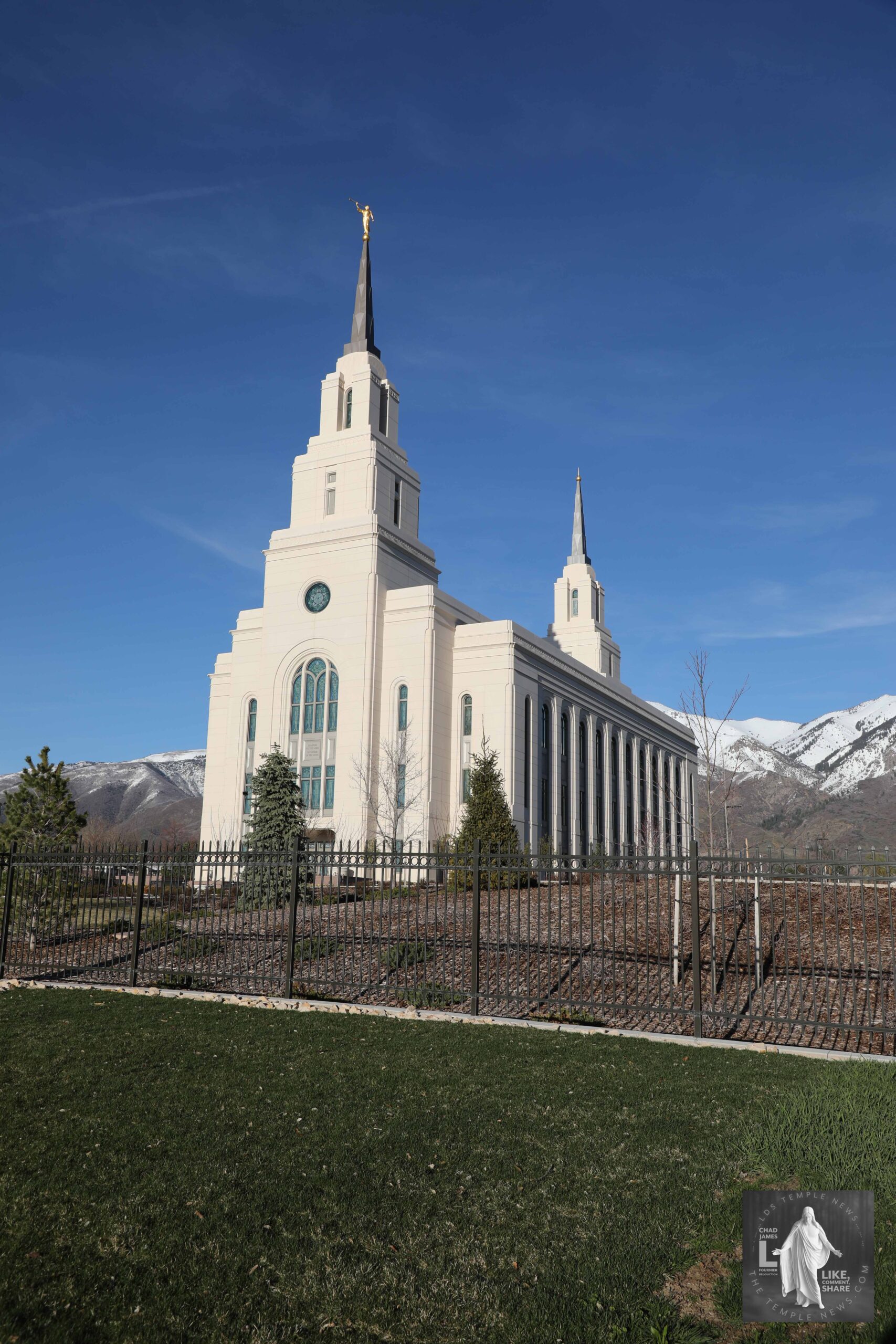 Layton Utah Temple Print, Watercolor Art, 5×7, 8×10 & Bookmarks
