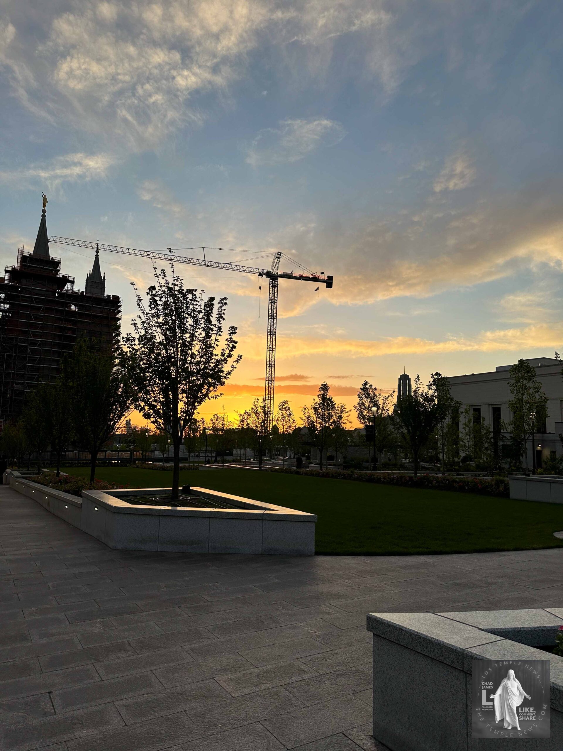 Salt Lake Temple at Sunset