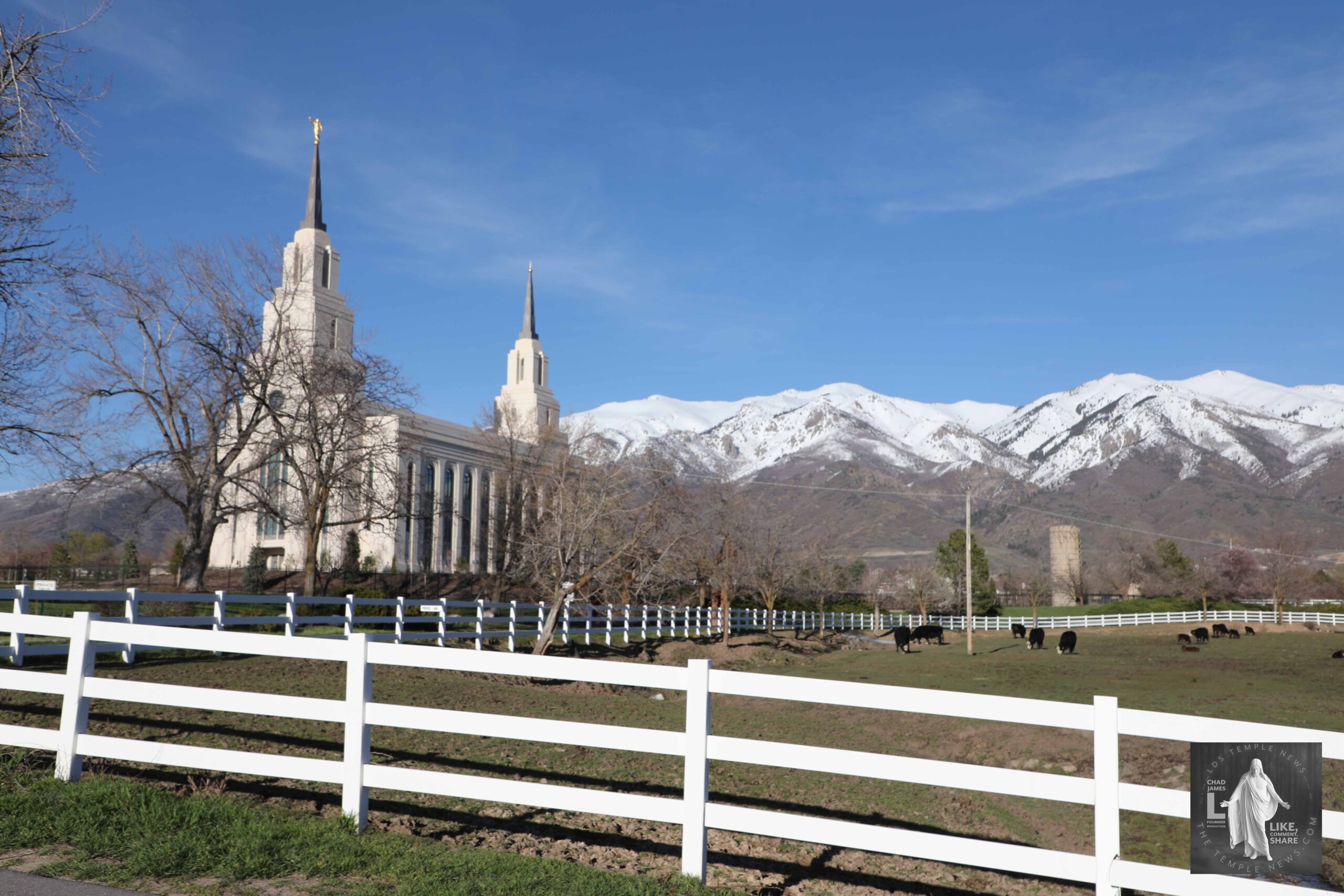Sweet is The Work Layton Utah Temple Large Wall Art