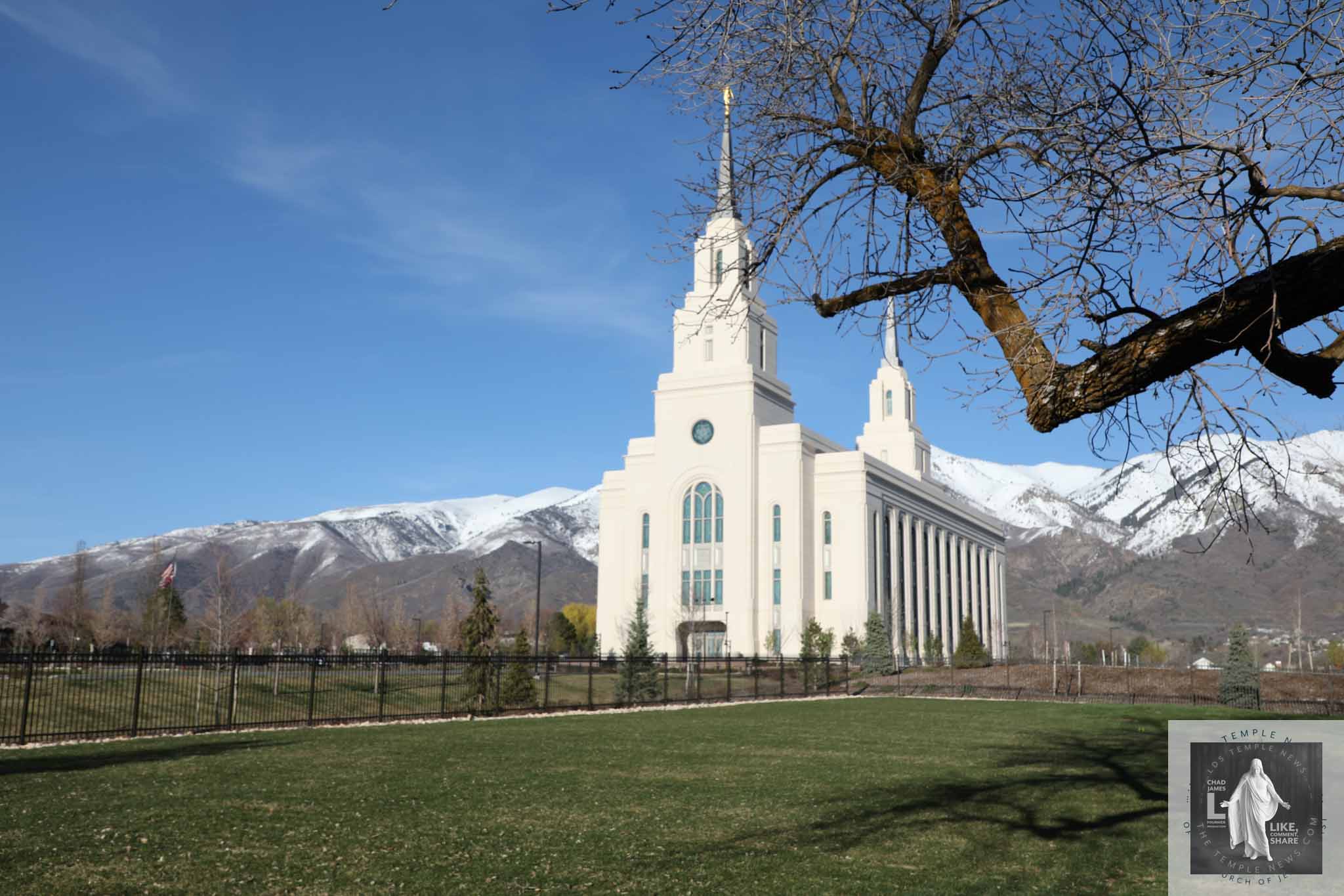 Sweet is the Work Layton Utah temple Large Wall Art Gallery Wrap