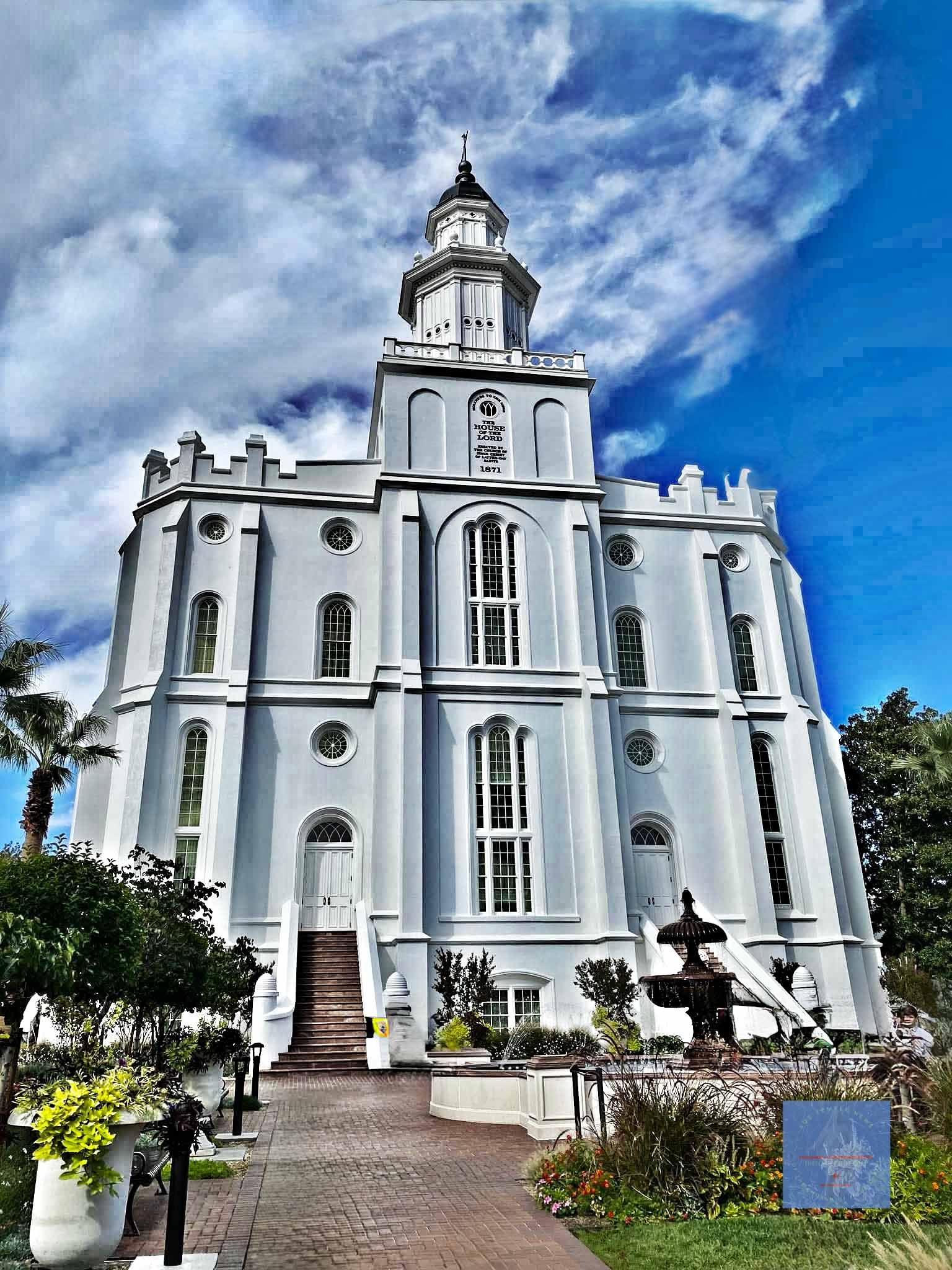 Temple Renovation 2023 St. George Utah Temple Annex was torn down and rebuilt