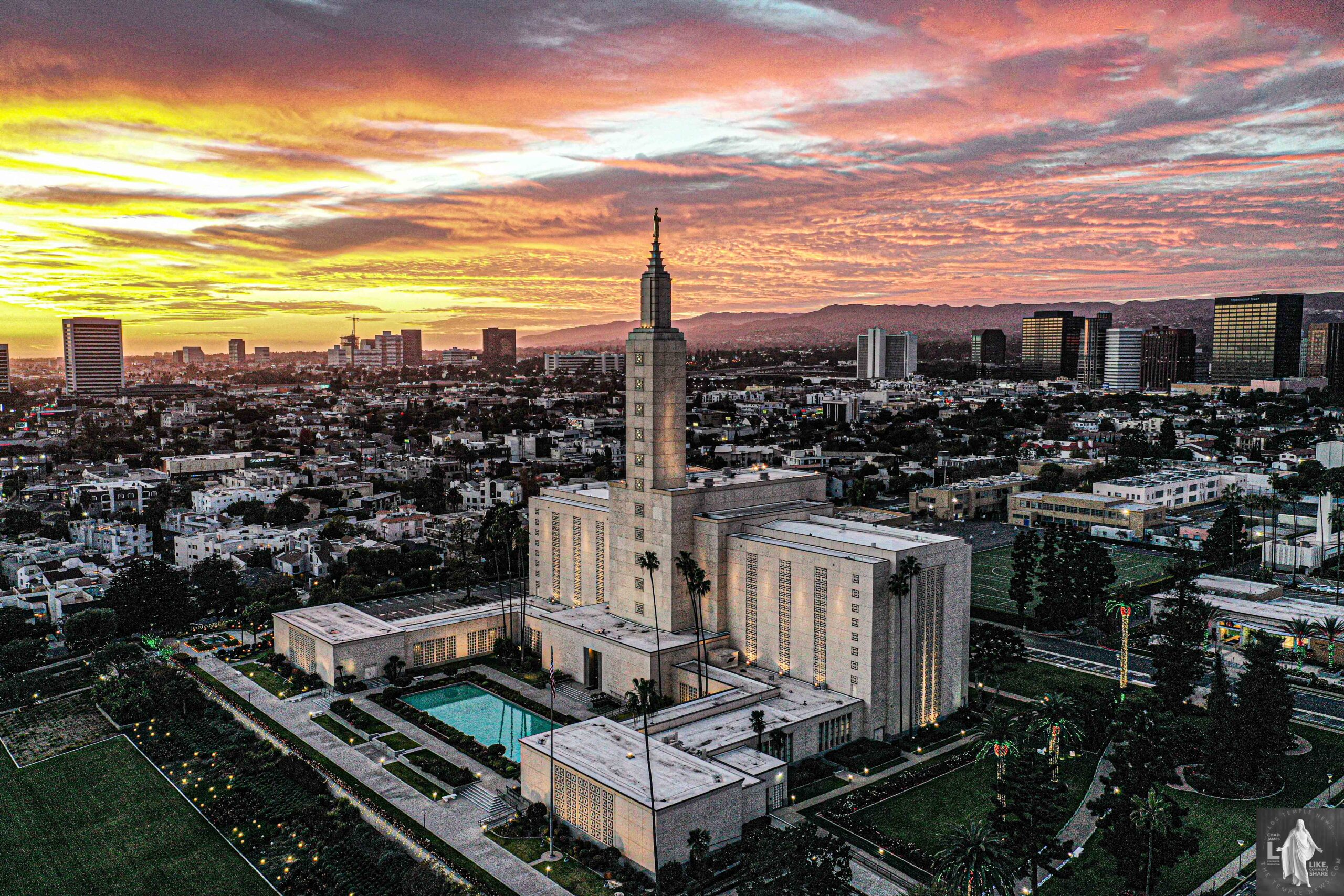LDS Temple News Presents Los Angeles California Temple Photography