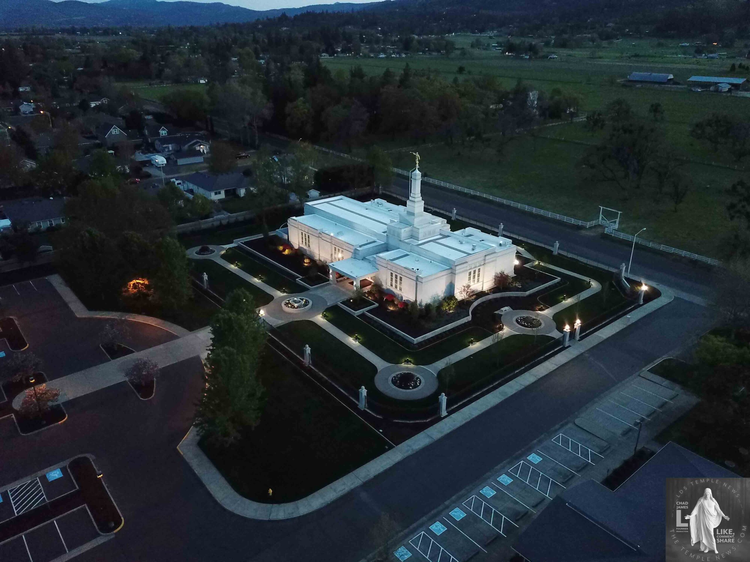 LDS Temple News Presents Medford Oregon Temple Photography