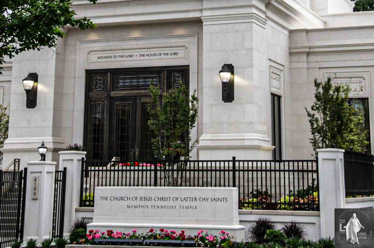 LDS Temple News Presents the Memphis Tennessee Temple House of the Lord Holiness to the Lord