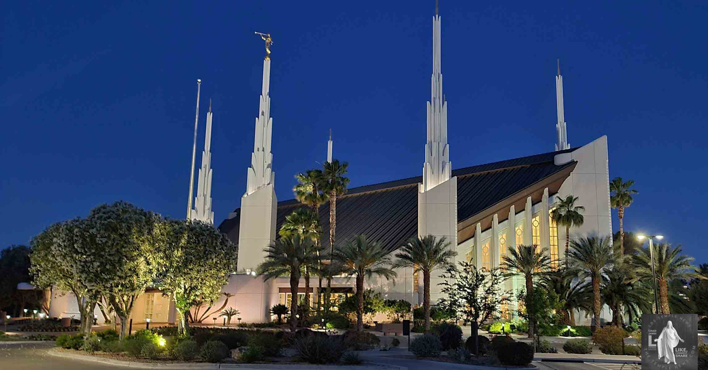 Las Vegas Nevada Temple Photography by LDS Temple News