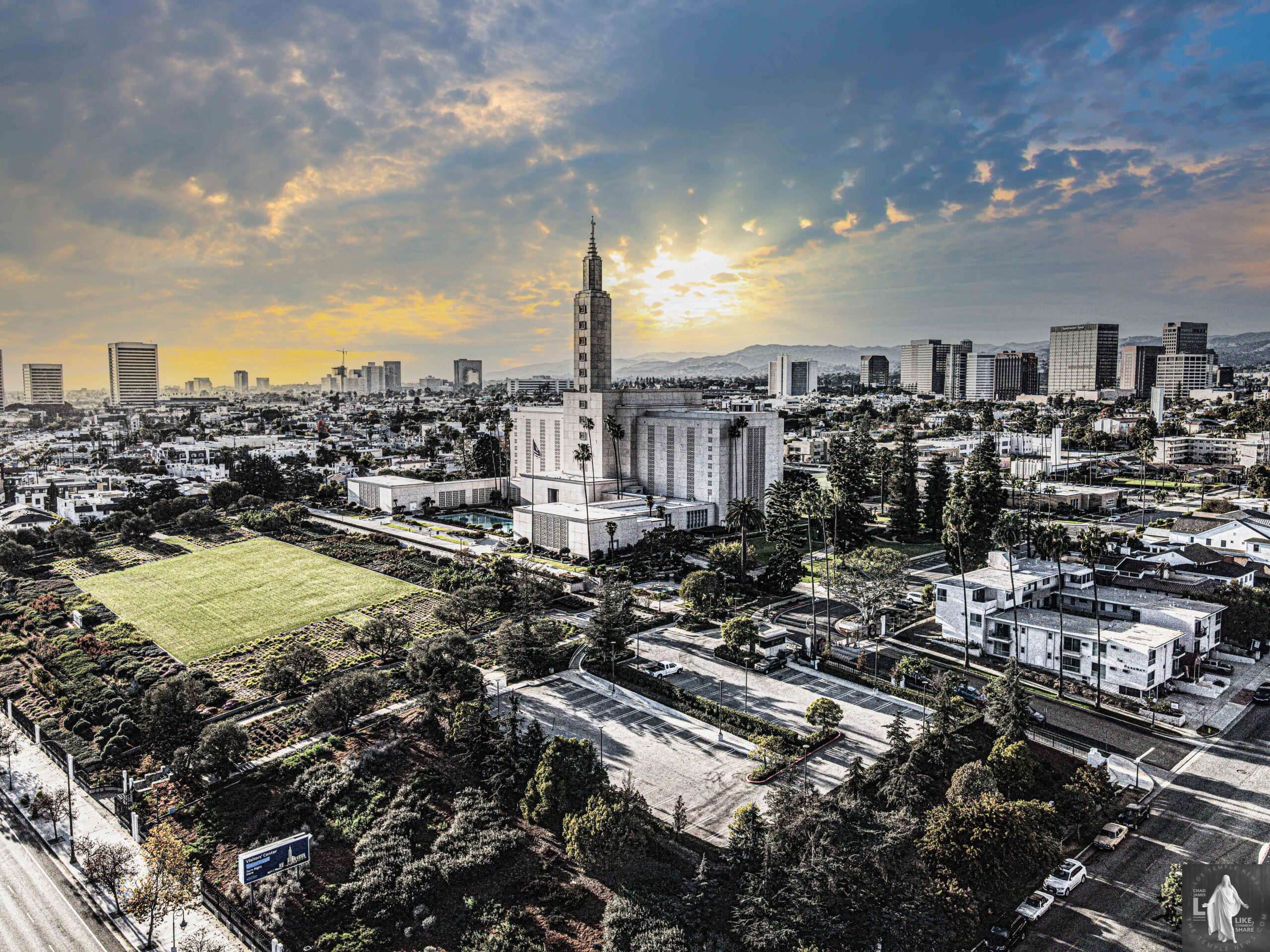 Los Angeles California Temple Photography by LDS Temple News