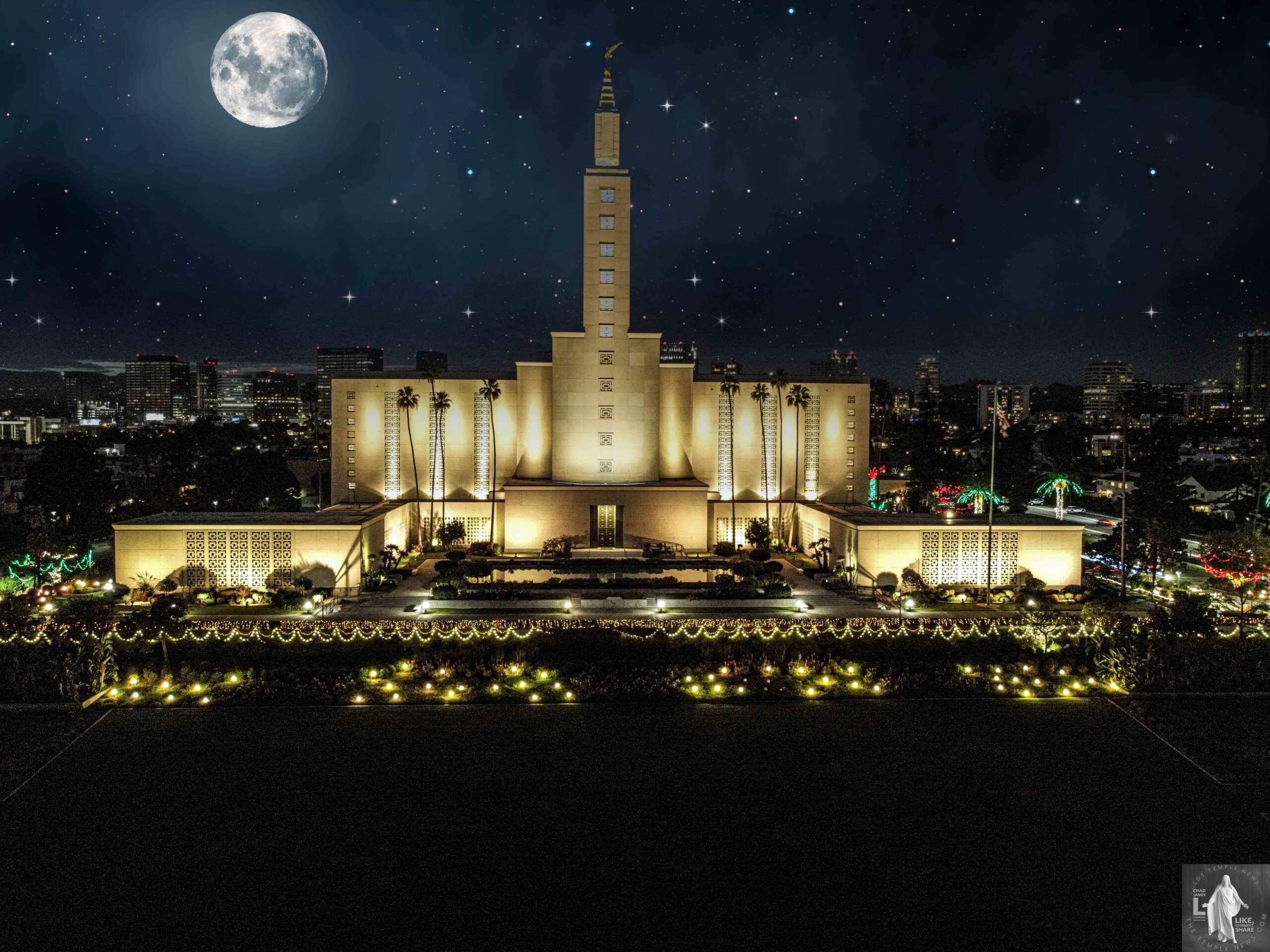 Los Angeles California Temple media by LDS Temple News