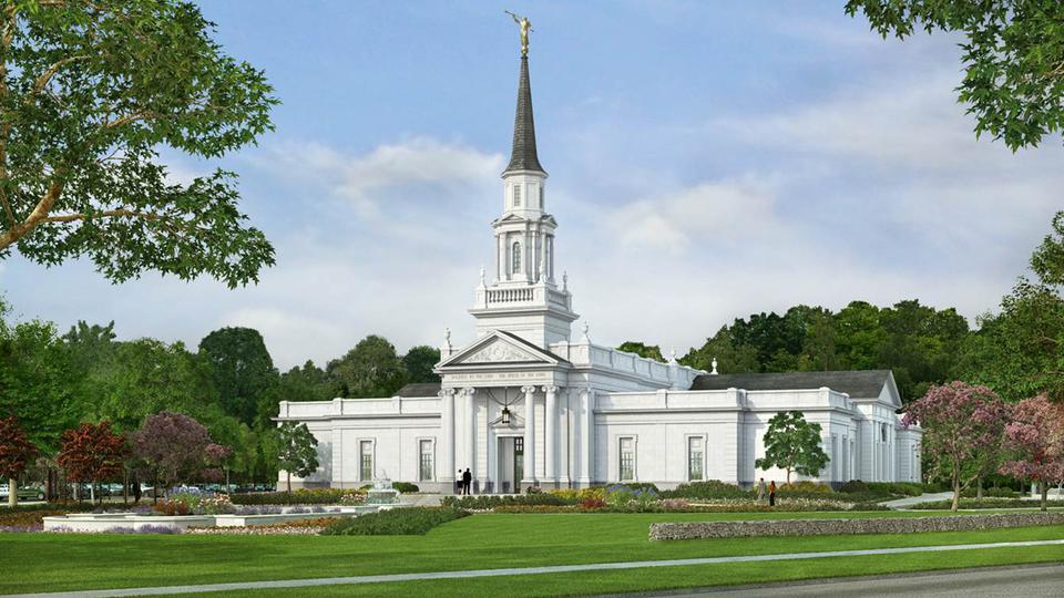 Rendering of the Hartford Connecticut Temple