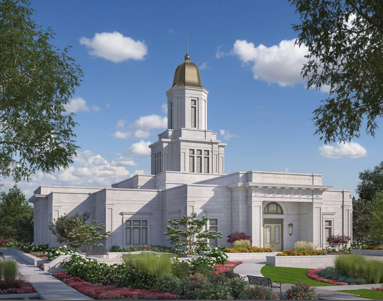 Rendering of the Knoxville Tennessee Temple was released on April 3, 2022