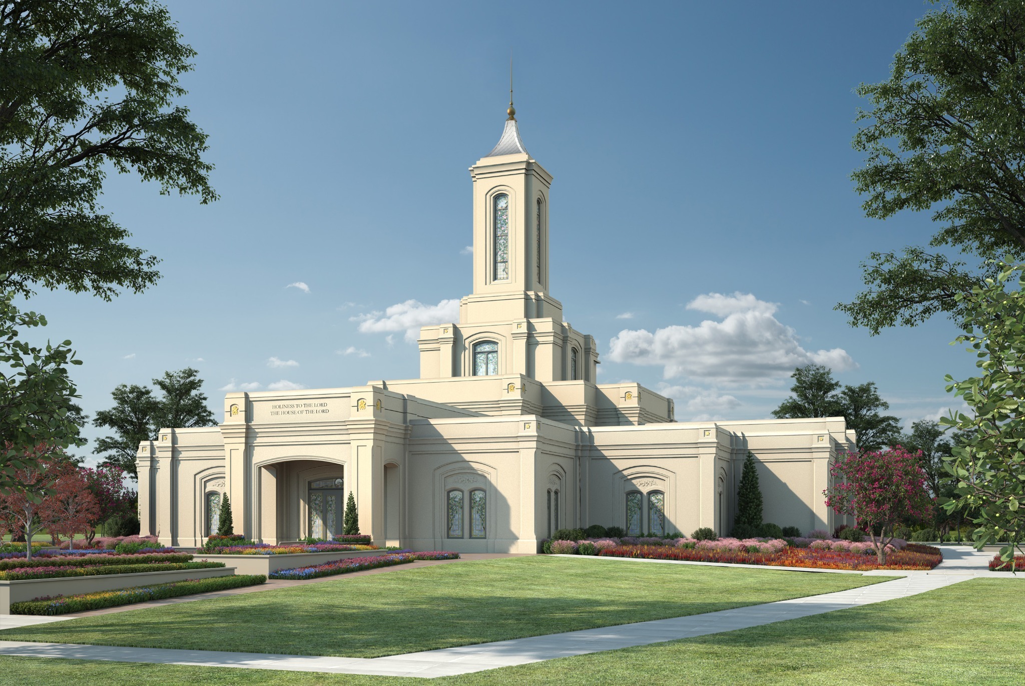 Rendering of the Moses Lake Washington Temple