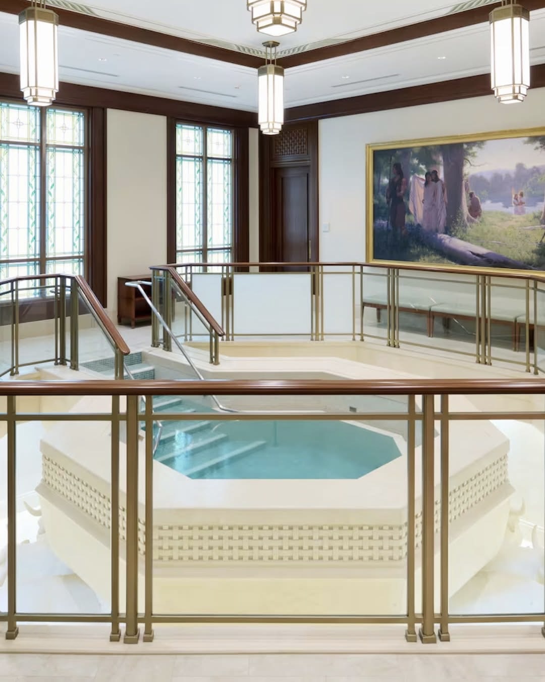 The Baptistry in the Alabang Philippines Temple