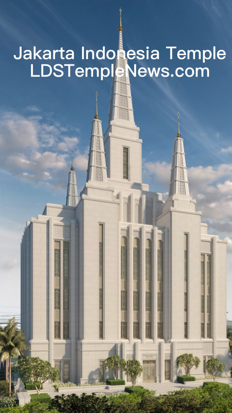 Church of Jesus Christ of Latter-day Saints shows rendering for first temple in Indonesia.