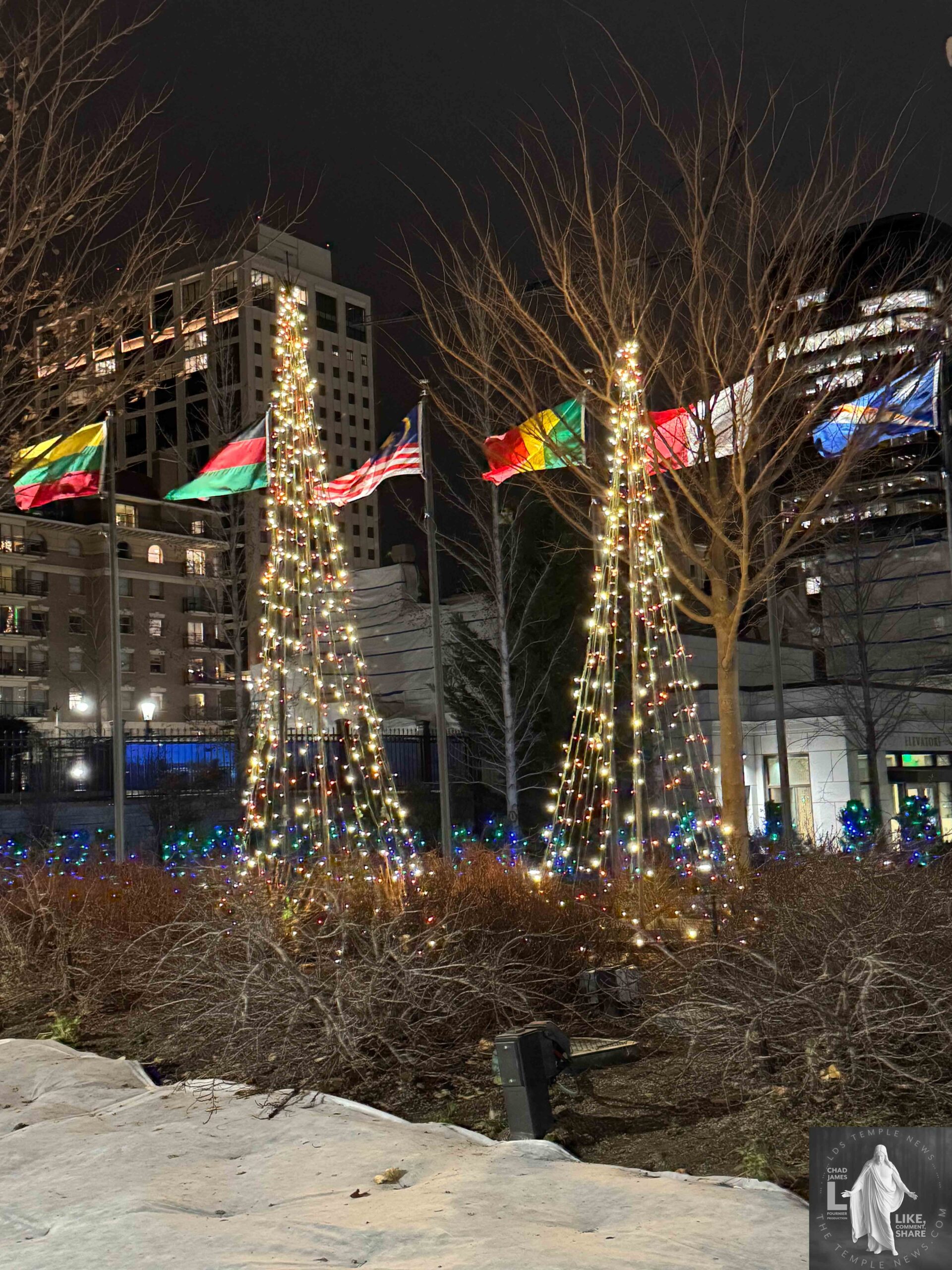 Temple Square Christmas Lights 2025 by LDS Temple News