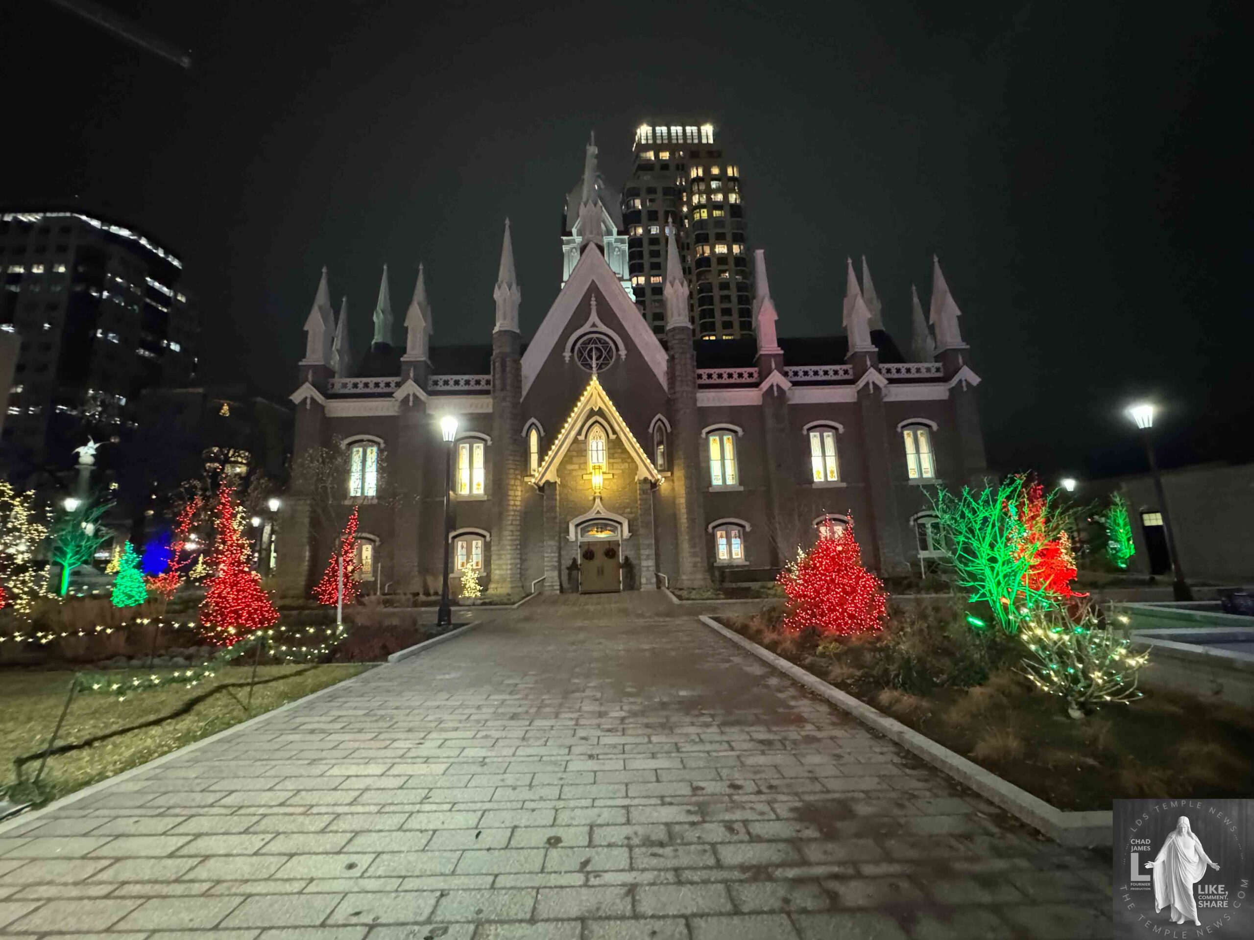 Watch Temple Square is almost back to normal with dazzling Christmas lights