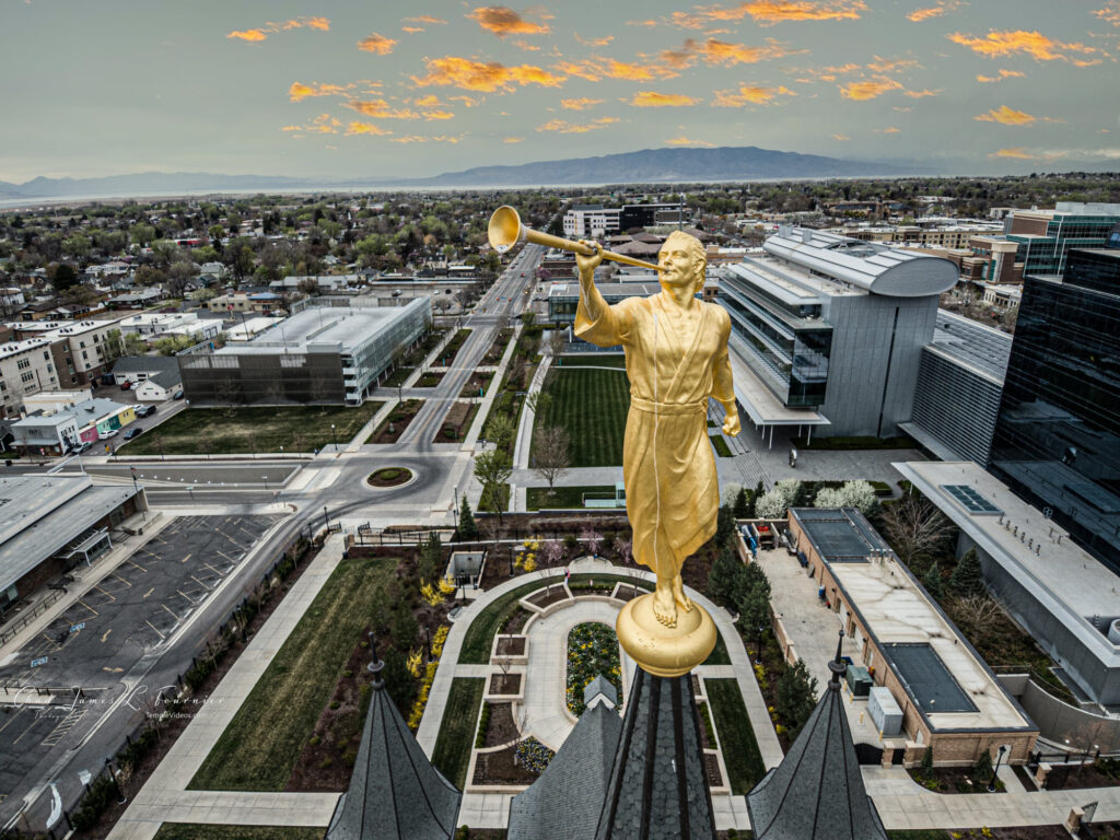 What is the origin of why Moroni is on Many LDS Temples