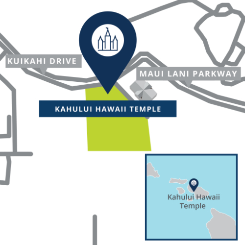 Kahului Hawaii Temple is located at 1300 Maui Lani Parkway, Kahului, Hawaii