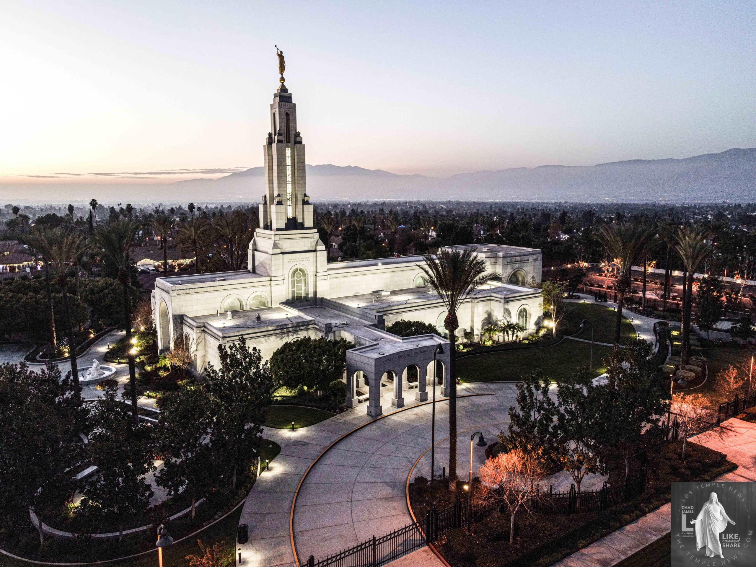 LDS Temple News Presents Redlands California Temple Photography