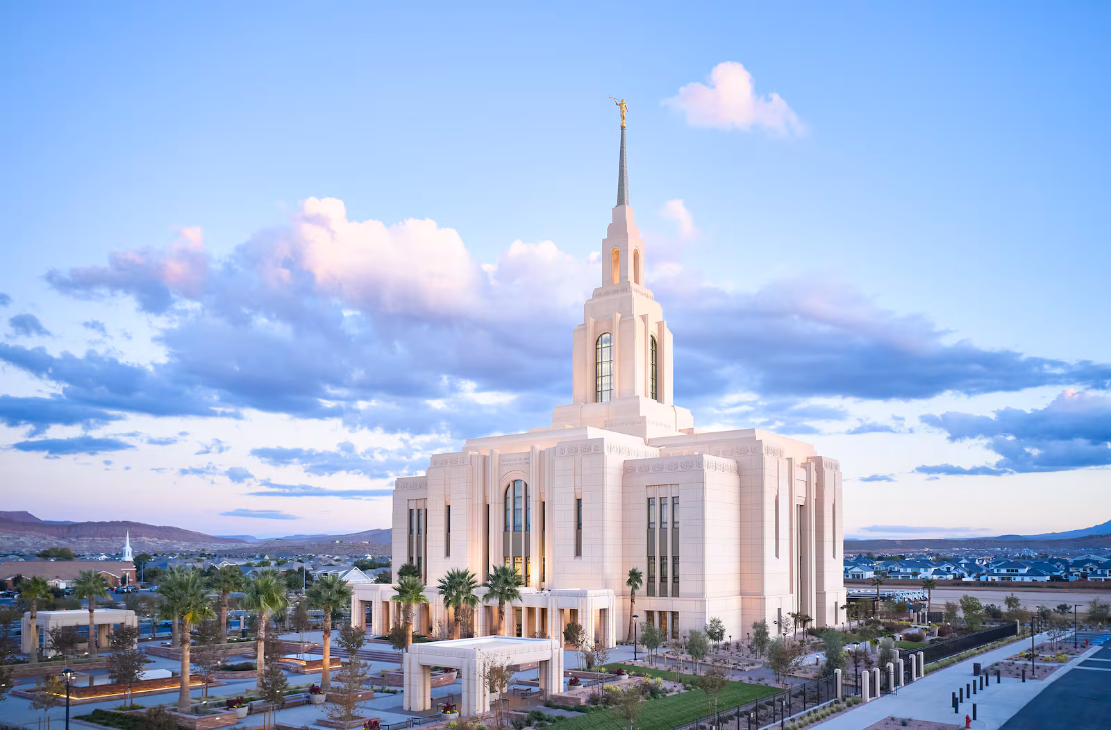 Rendering of the Red Cliffs Utah Temple