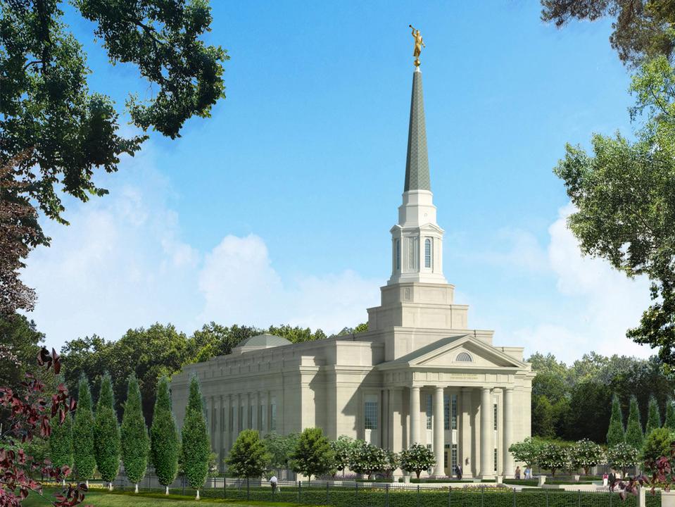 Rendering of the Richmond Virginia Temple was released on August 28, 2019