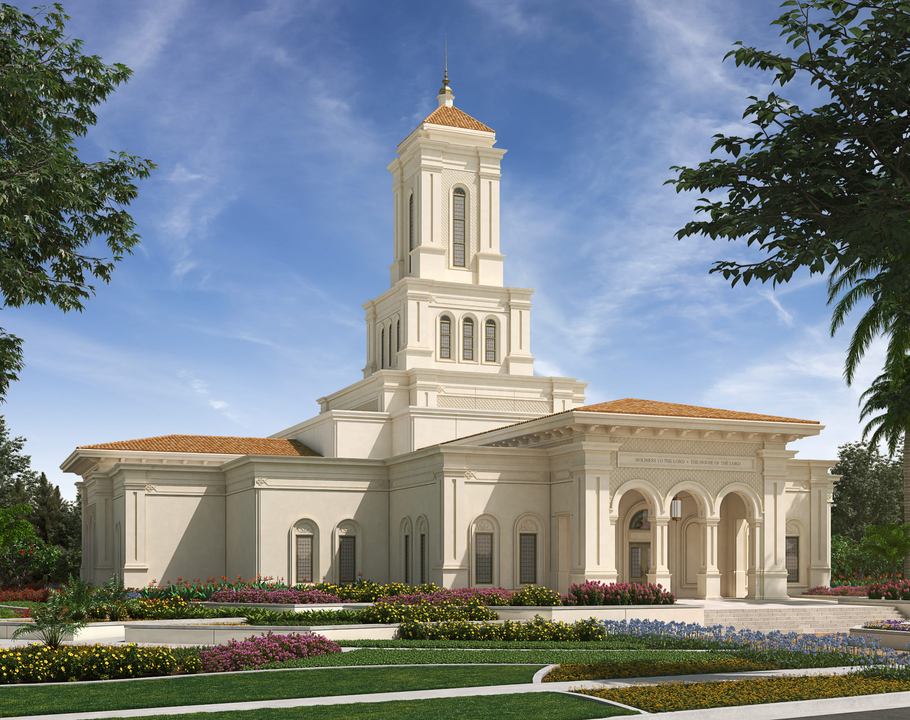 Rendering of the Tampa Florida Temple