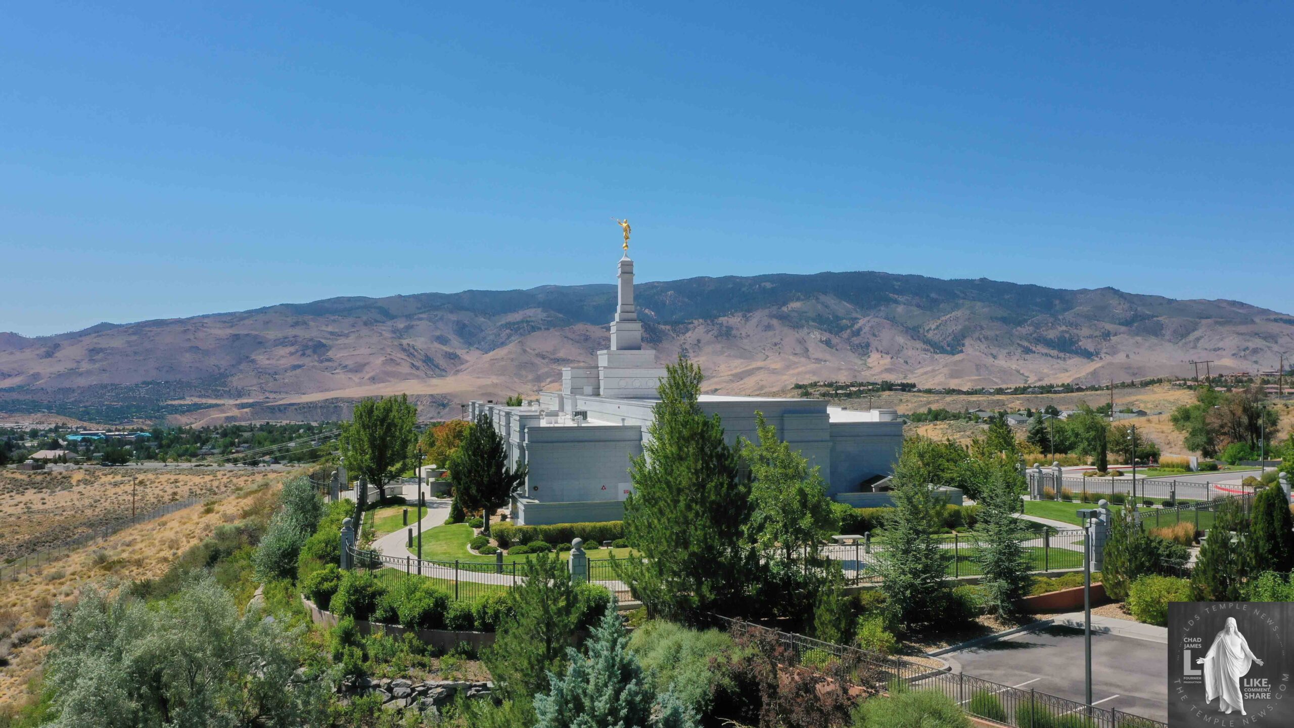 Reno Nevada Temple Photography by LDS Temple News