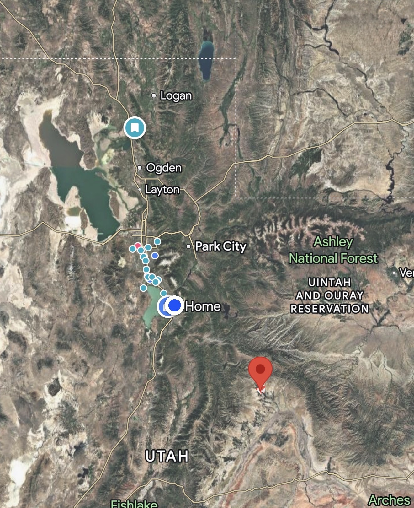 Street Map of the Price Utah Temple