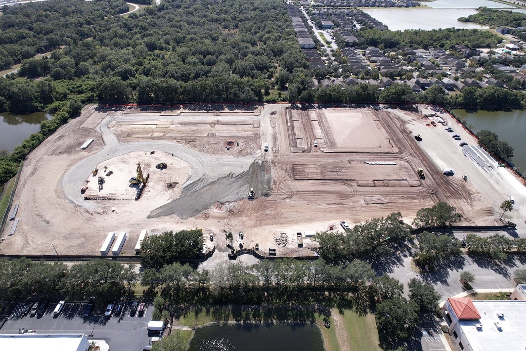 Tampa Florida Aerial Construction View