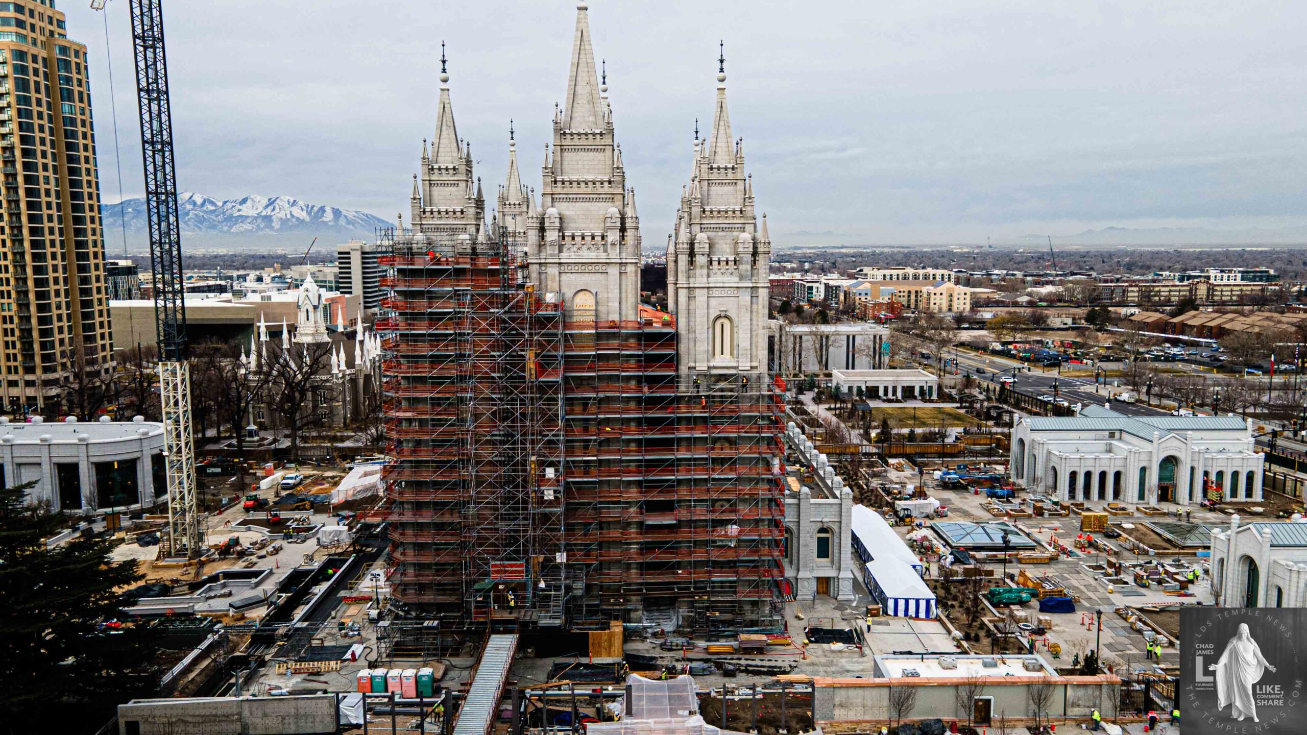 Temple Construction Status and Photographs Salt Lake Temple