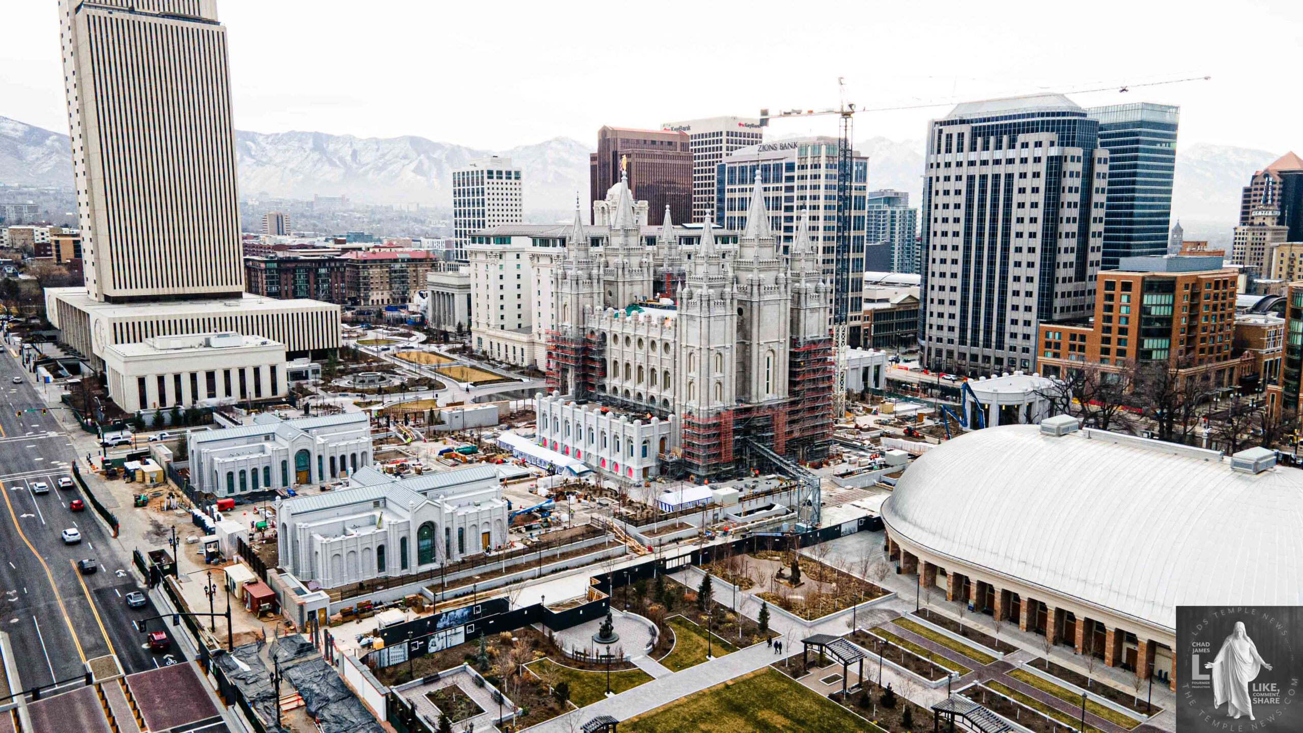 Temple Square Update New Statues & Major Progress