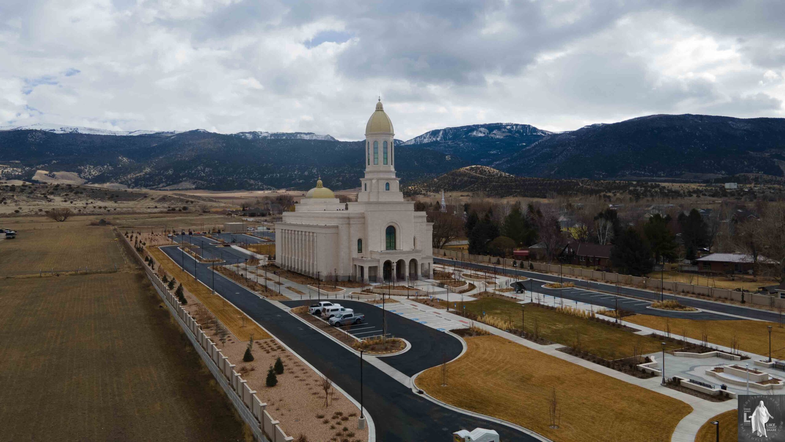 Aerial View of the Ephraim Utah Temple
