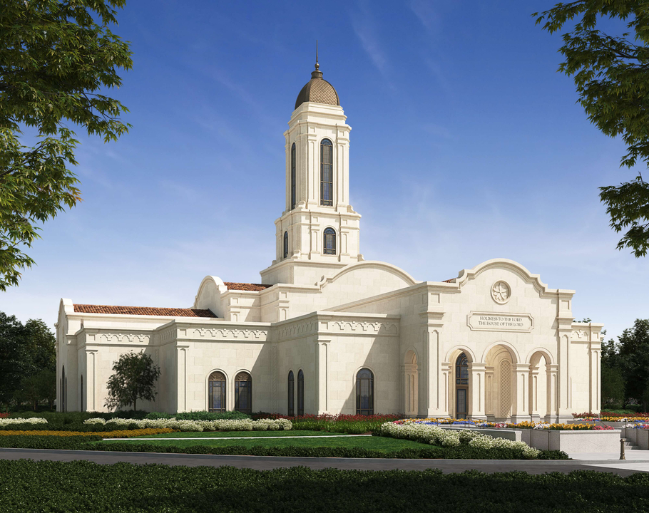 Rendering of the Bakersfield California Temple