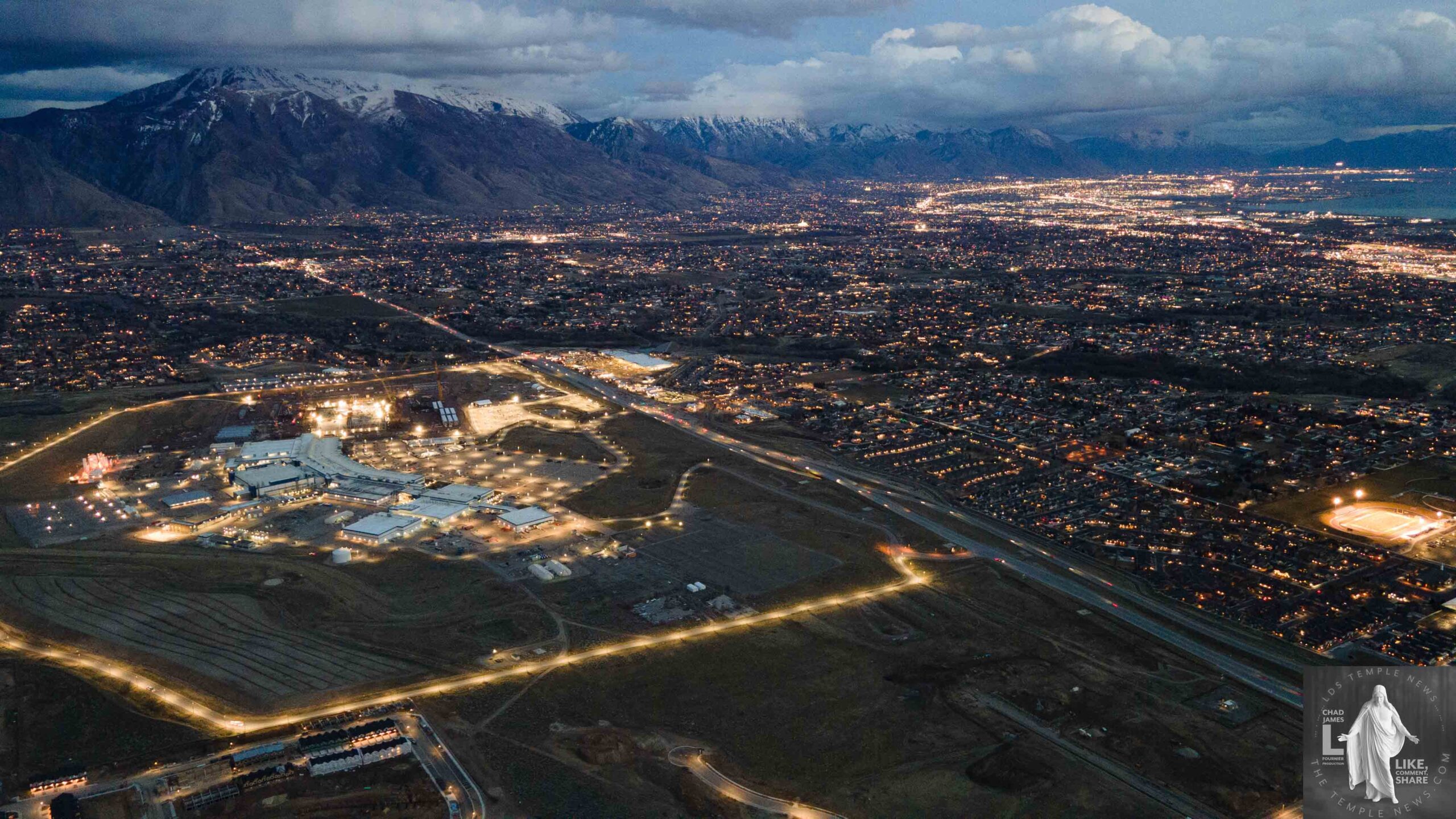 Street Map of the Lehi Utah Temple Site