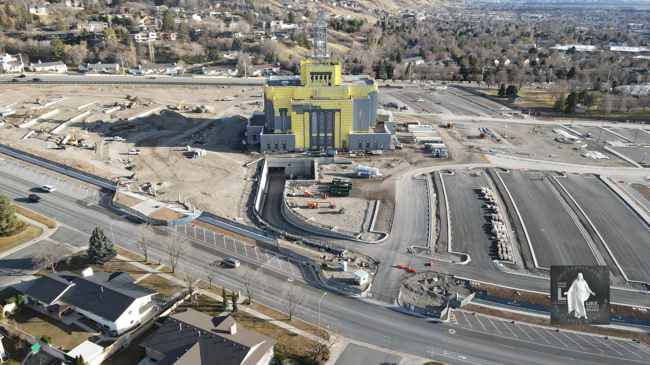 The Temple News Presents Construction progresses at the Provo Utah Rock Canyon Temple