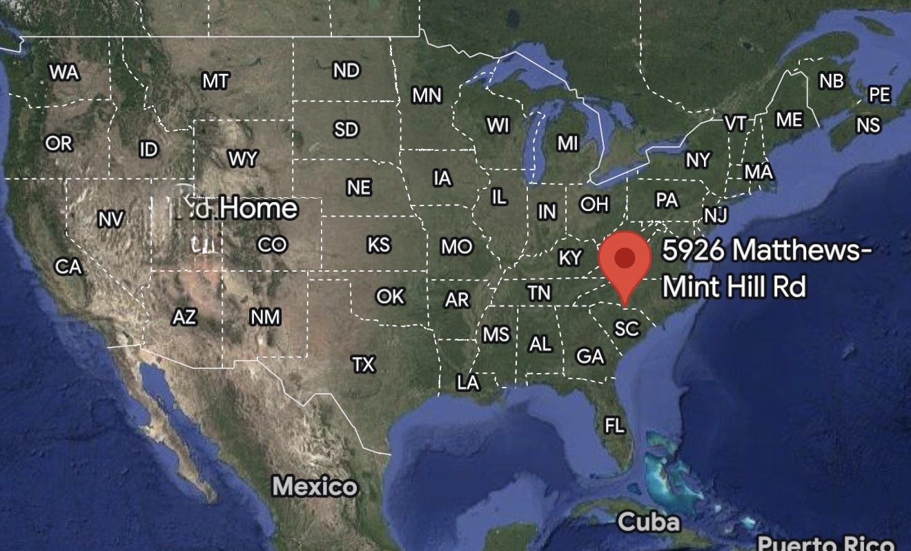 Country View of the Charlotte North Carolina Temple