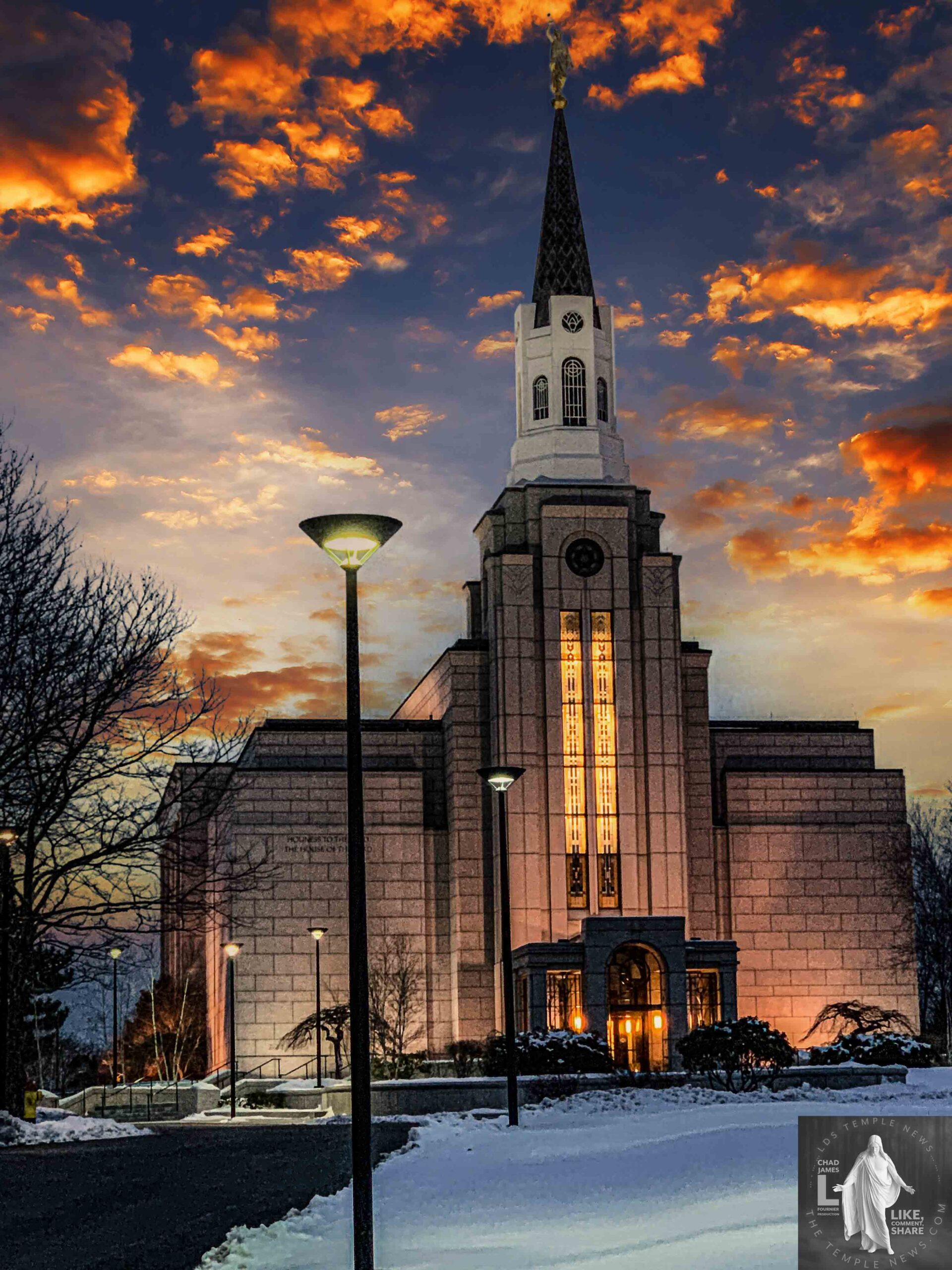 LDS Temple News Presents Boston Massachusetts Temple Photography