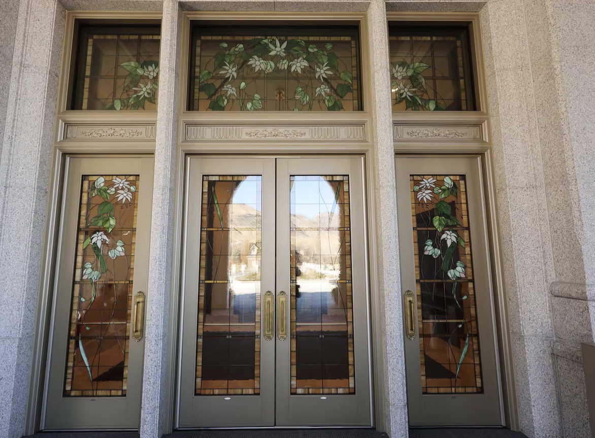 LDS Temple News Presents Stained Glass from the Lindon Utah Temple
