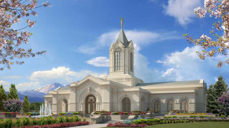 LDS Temple News Shares the rendering of the Fort Collins Colorado Temple