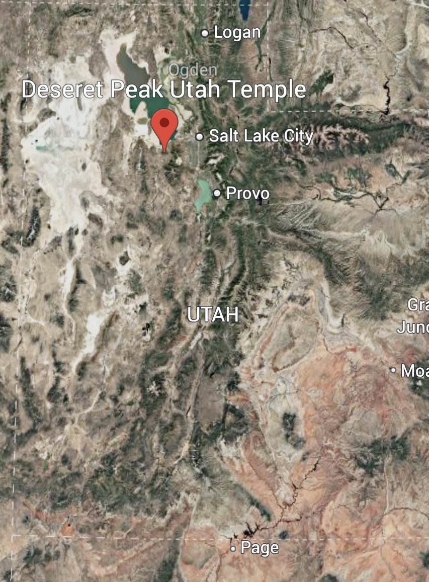 State View of the Deseret Peak Utah Temple