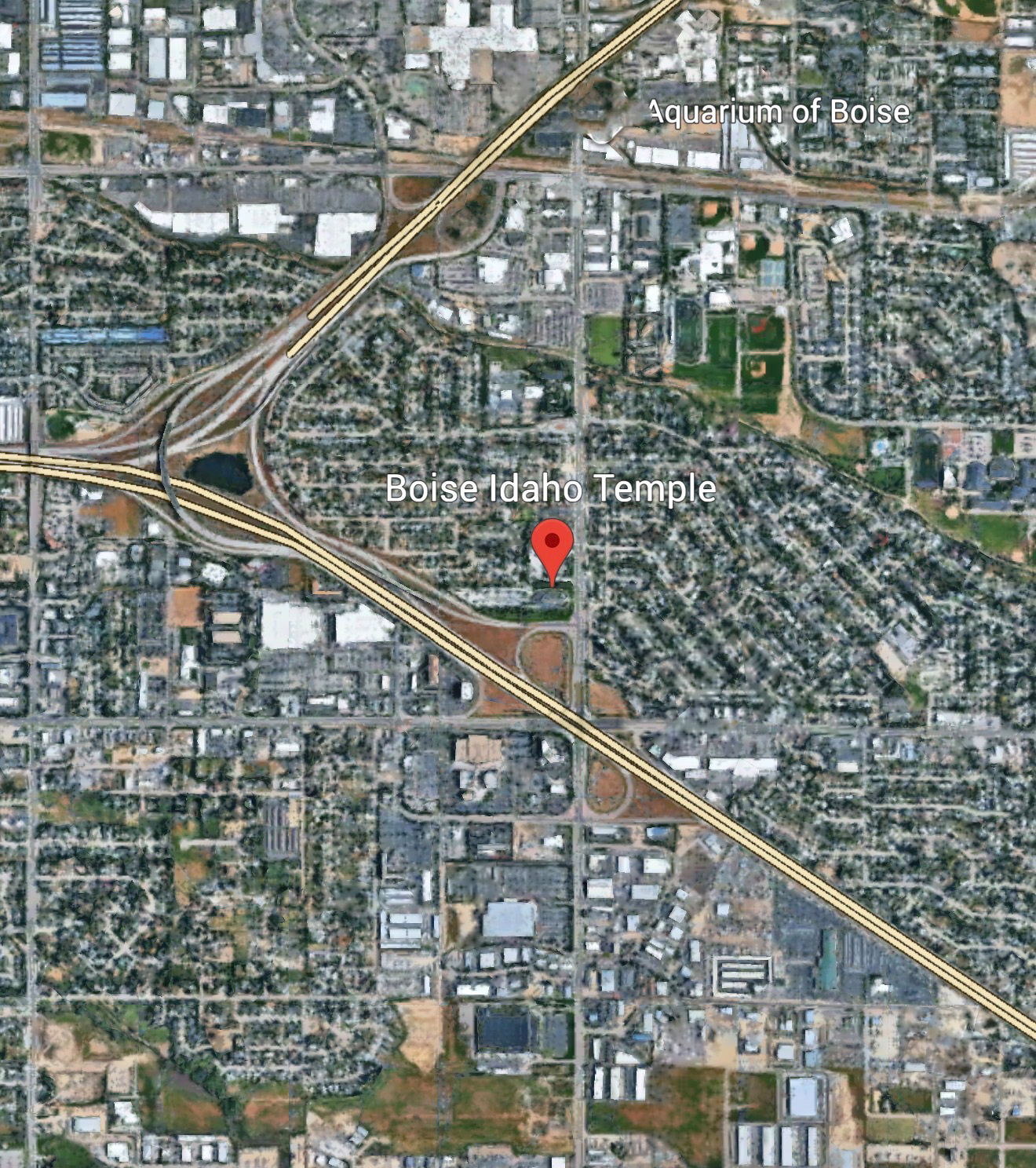 Street Map of the Boise Idaho Temple