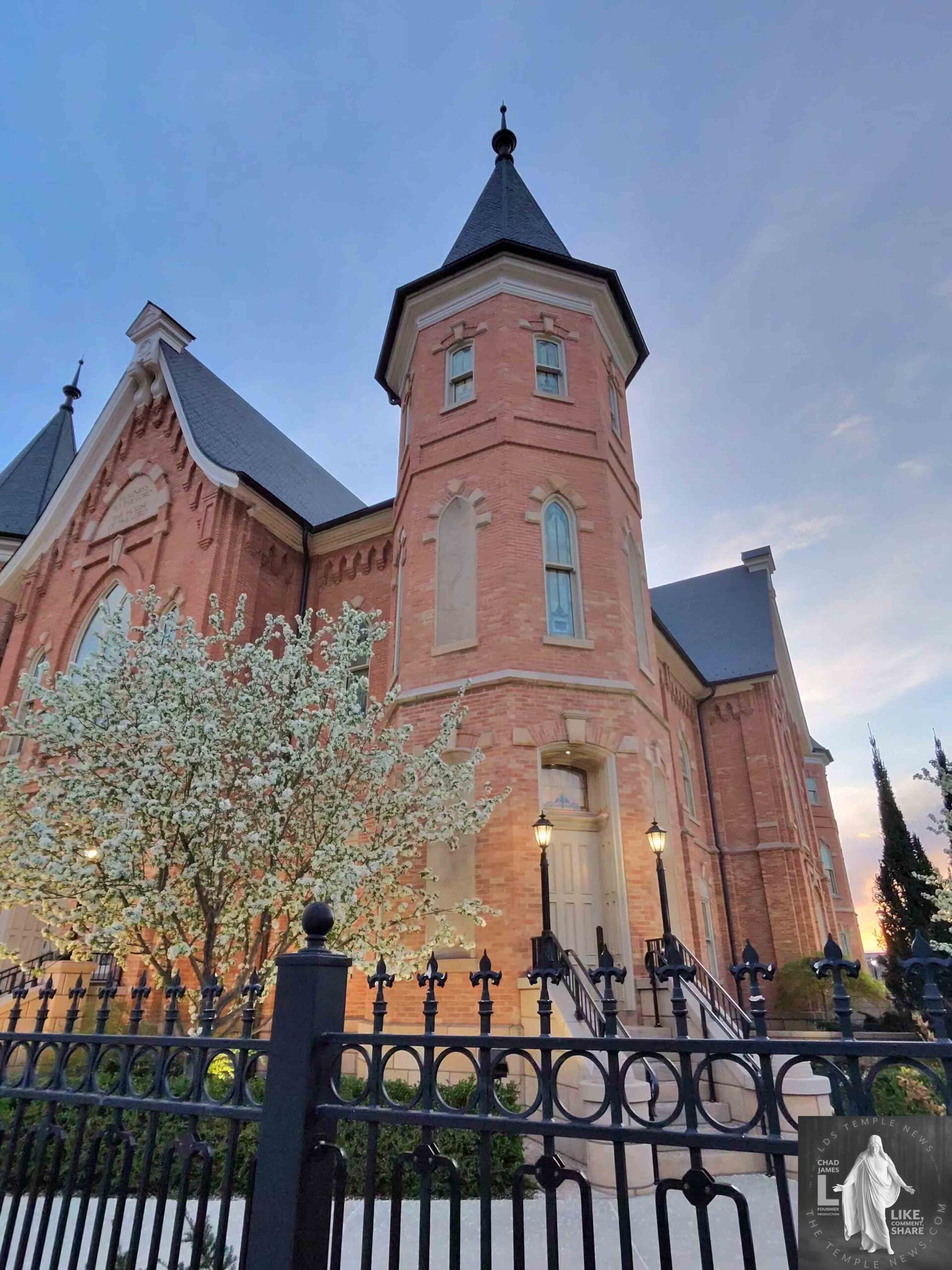 The Provo City Center Temple grounds are beautifully landscaped, making it a great spot for reflection and peace