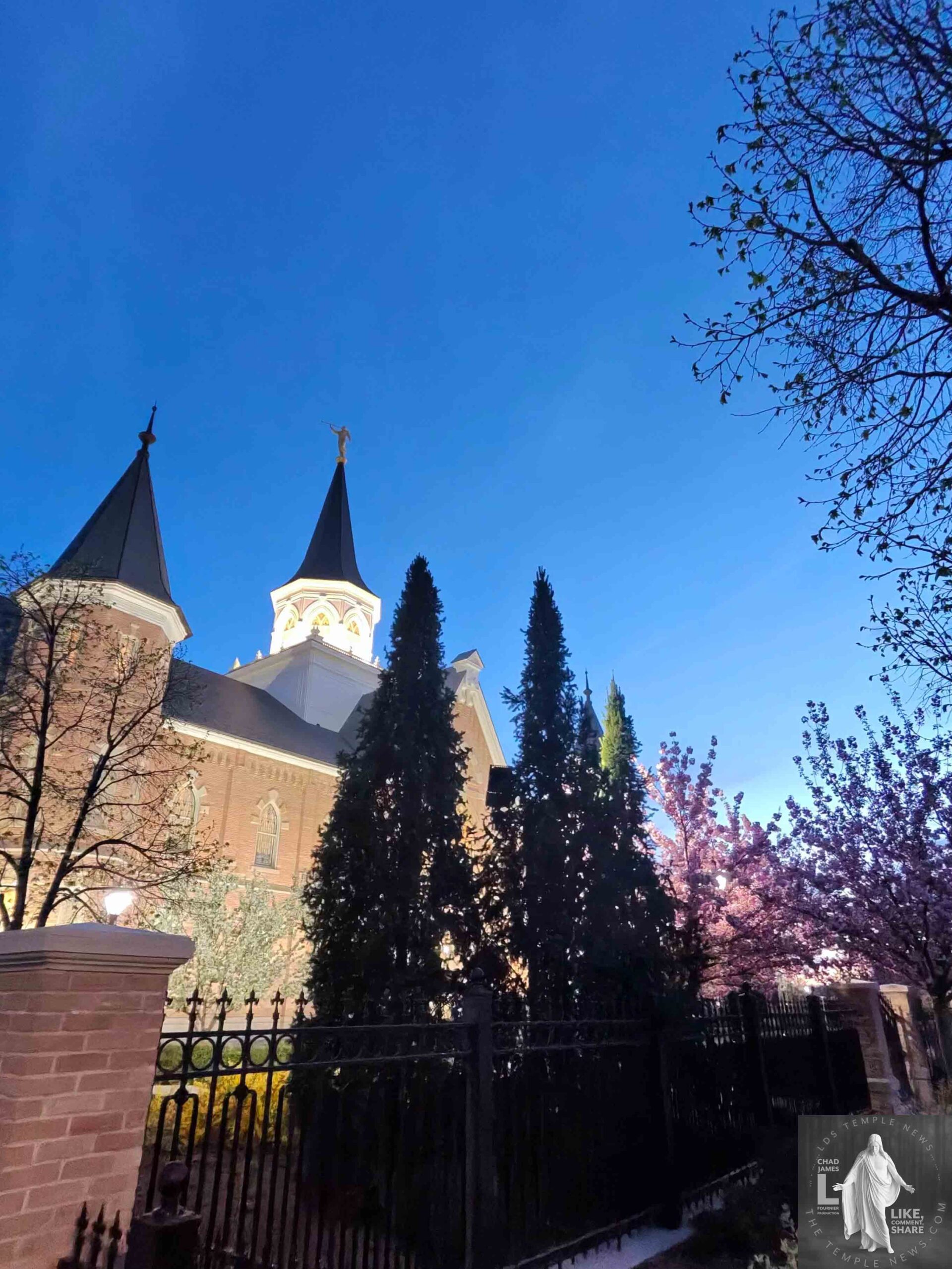The Provo City Center Temple 's interior features beautiful stained glass, woodwork, and stone carvings