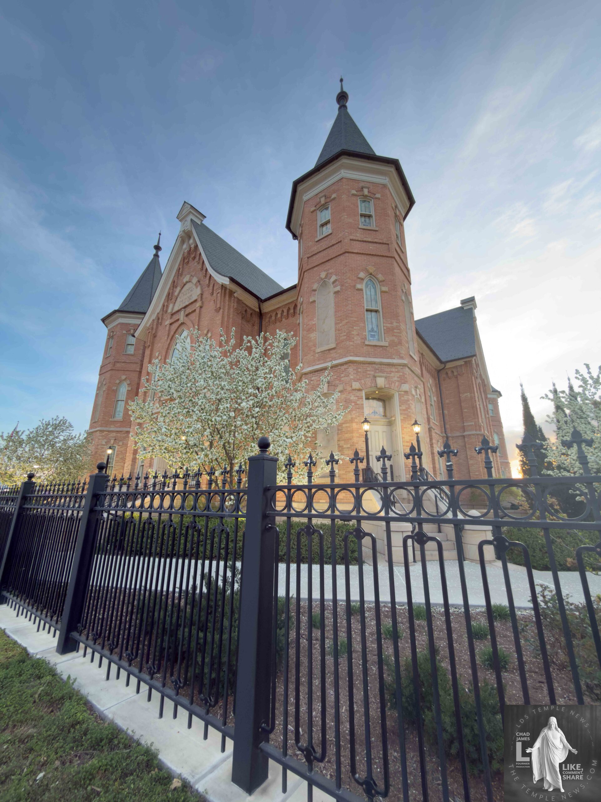 The Provo City Center Temple was built on the site of the former Provo Tabernacle, which was dedicated in 1898!